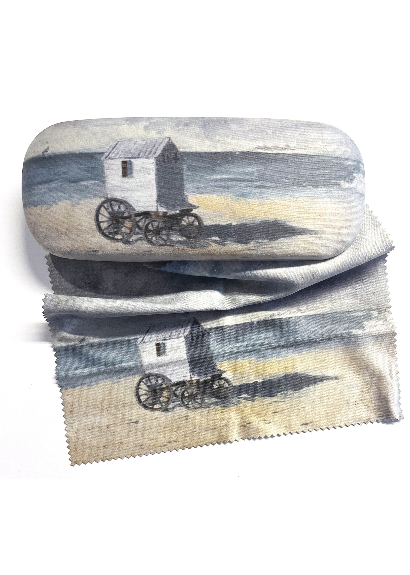 Ensor Glasses case Ensor - Bathing Hut on the Beach