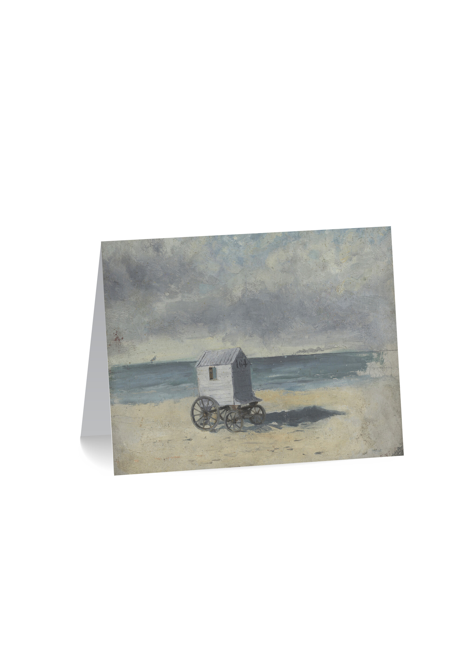 Ensor Greeting card Ensor Bathing Hut on the Beach