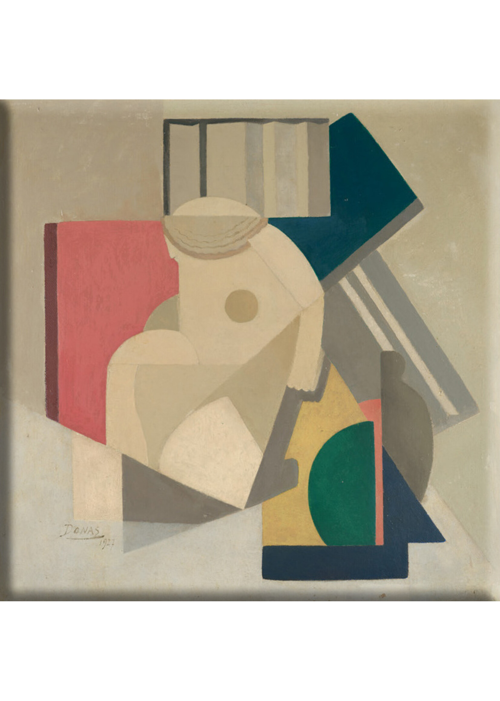 Donas Magneet Marthe Donas "Abstractie van een beeldje"