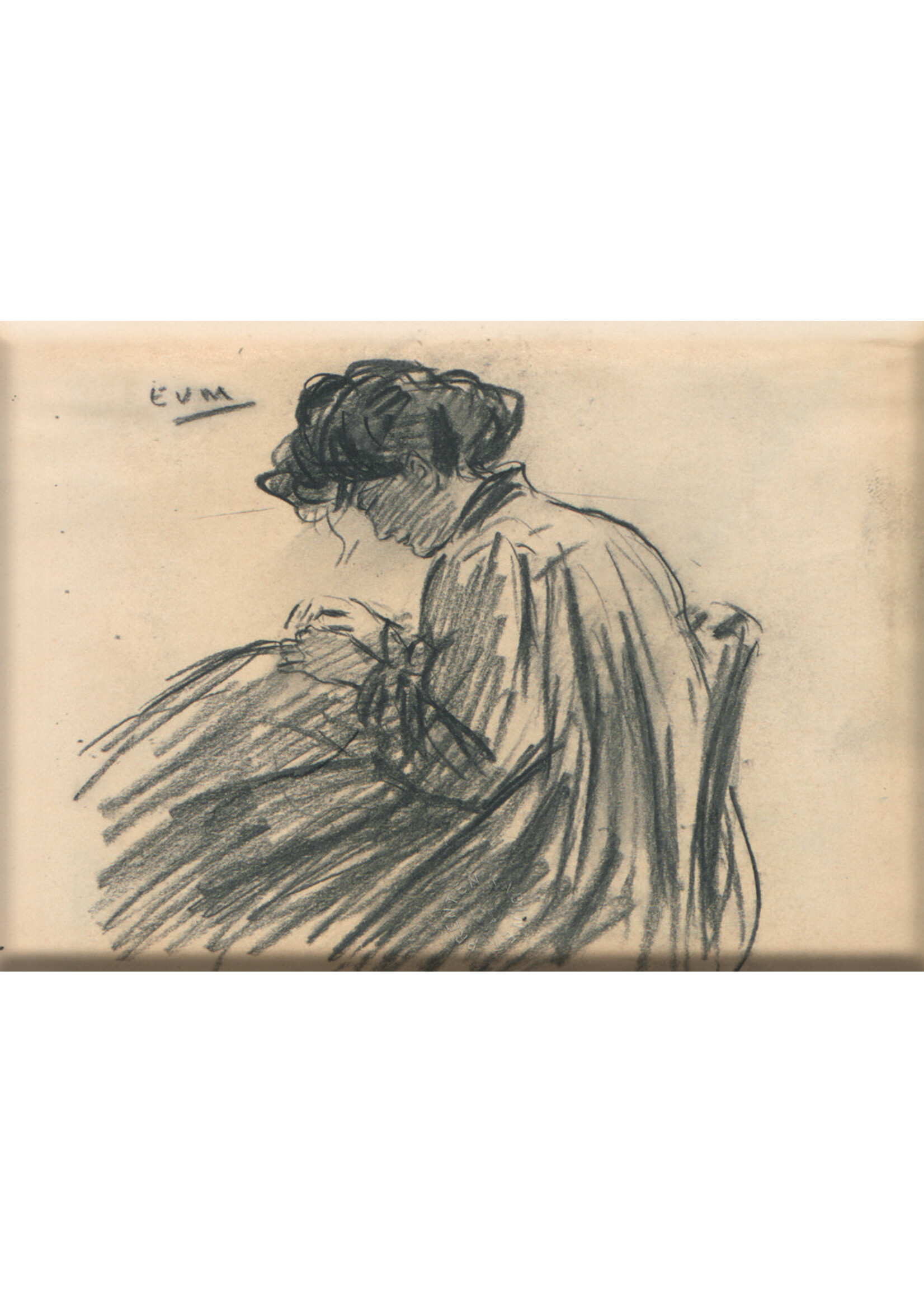 Van Mieghem Magnet - Eugeen Van Mieghem  "Augustine sewing"