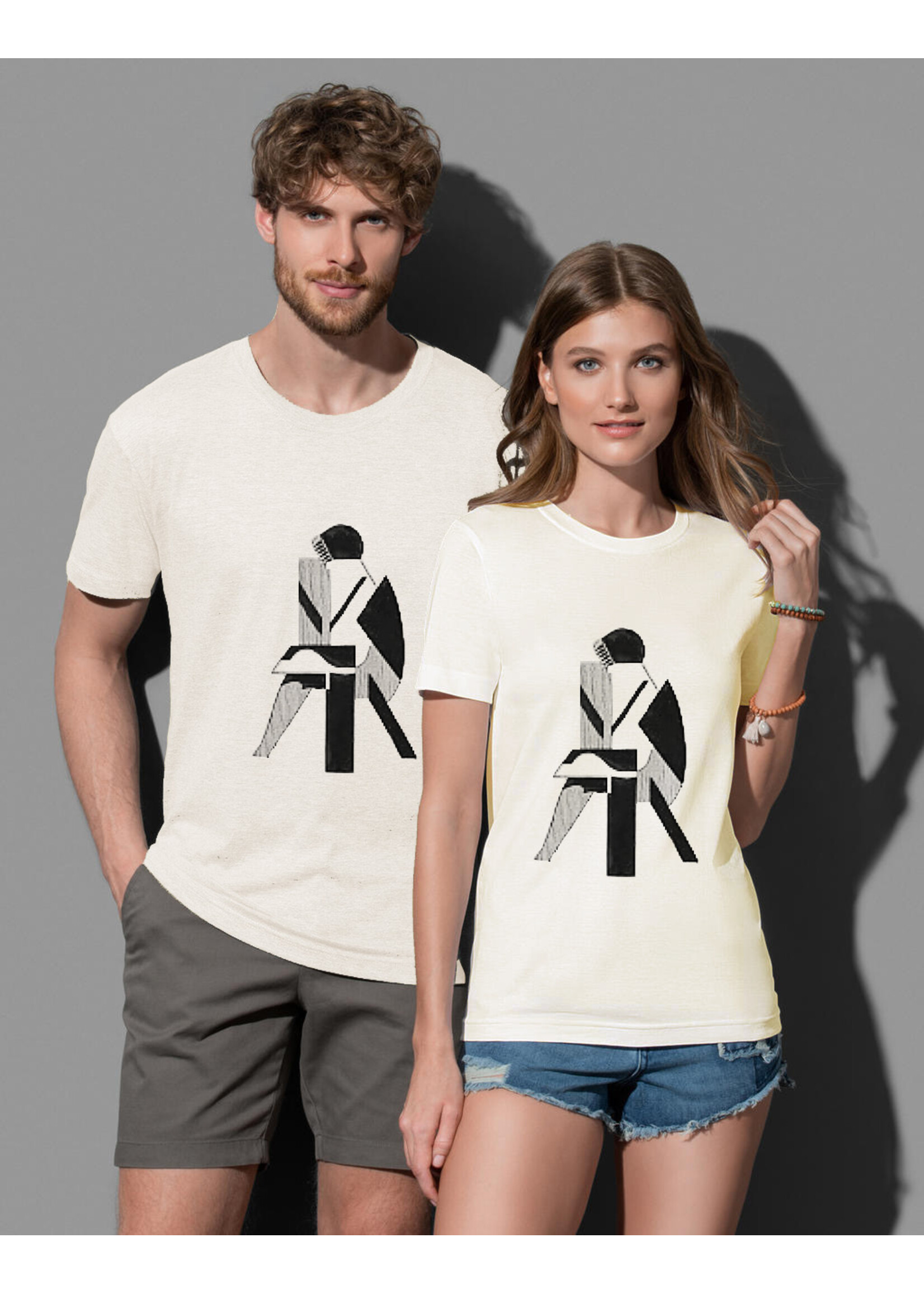 T-shirt Marthe Donas "Man en Vrouw"