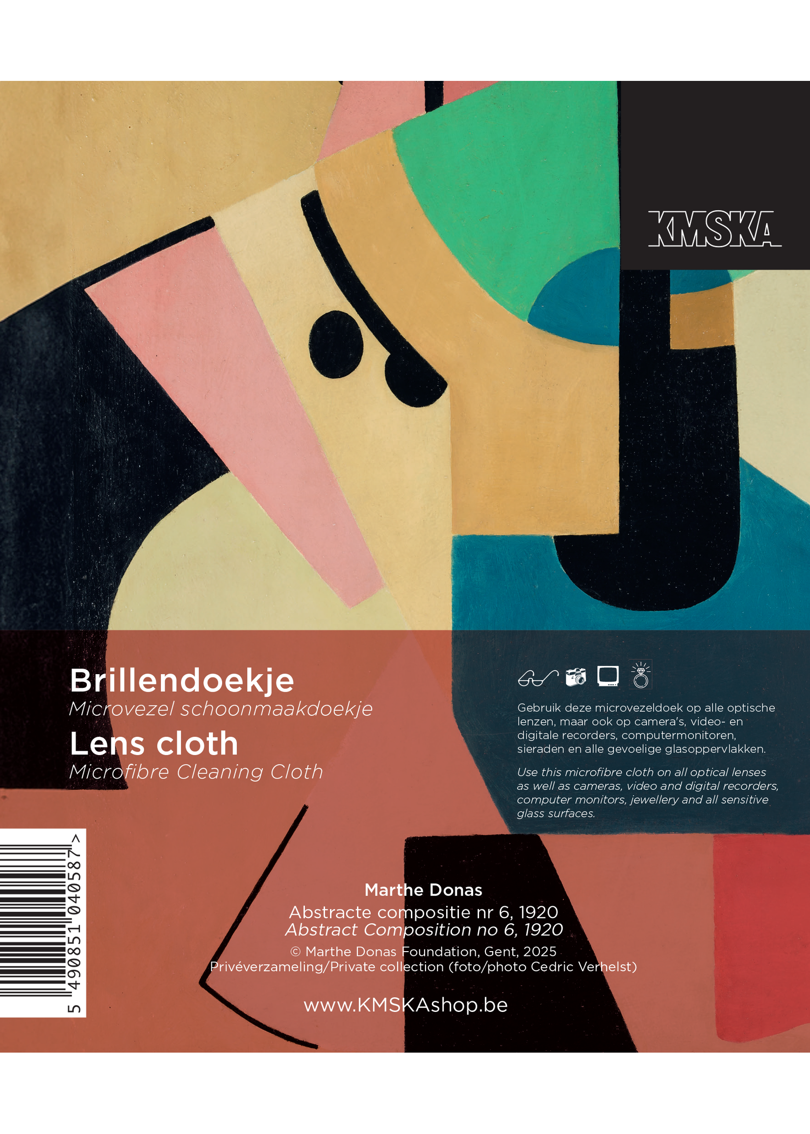 Donas Brillendoekje - Marthe Donas "Anbstracte compositie nr.6"
