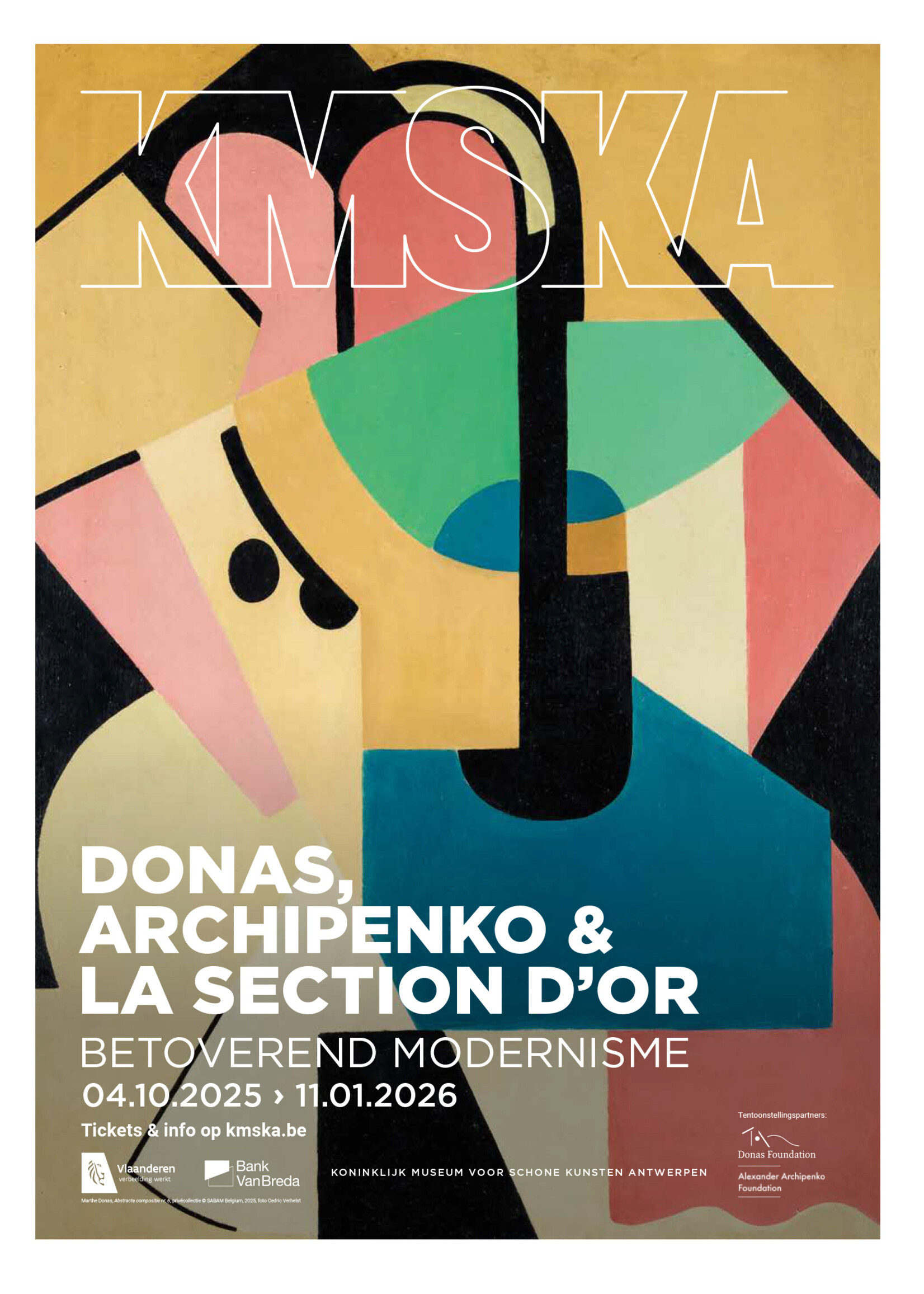 Donas Tentoonstellingsaffiche Donas, Archipenko & La section d'or