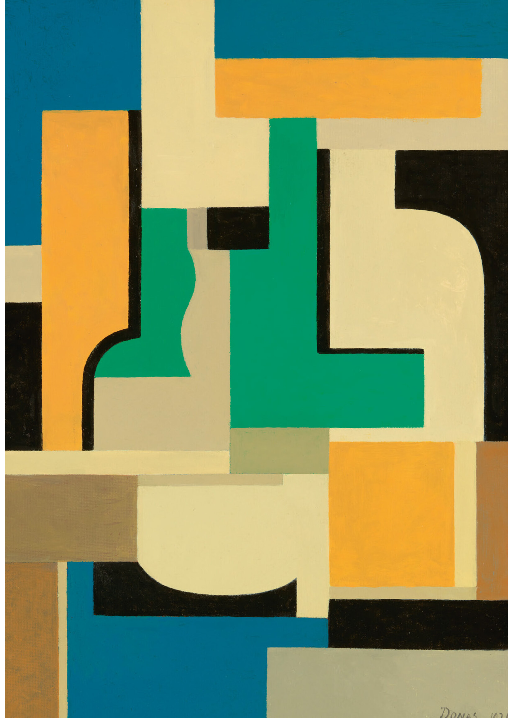 Donas Postcard - Marthe Donas, Abstract composition no.5