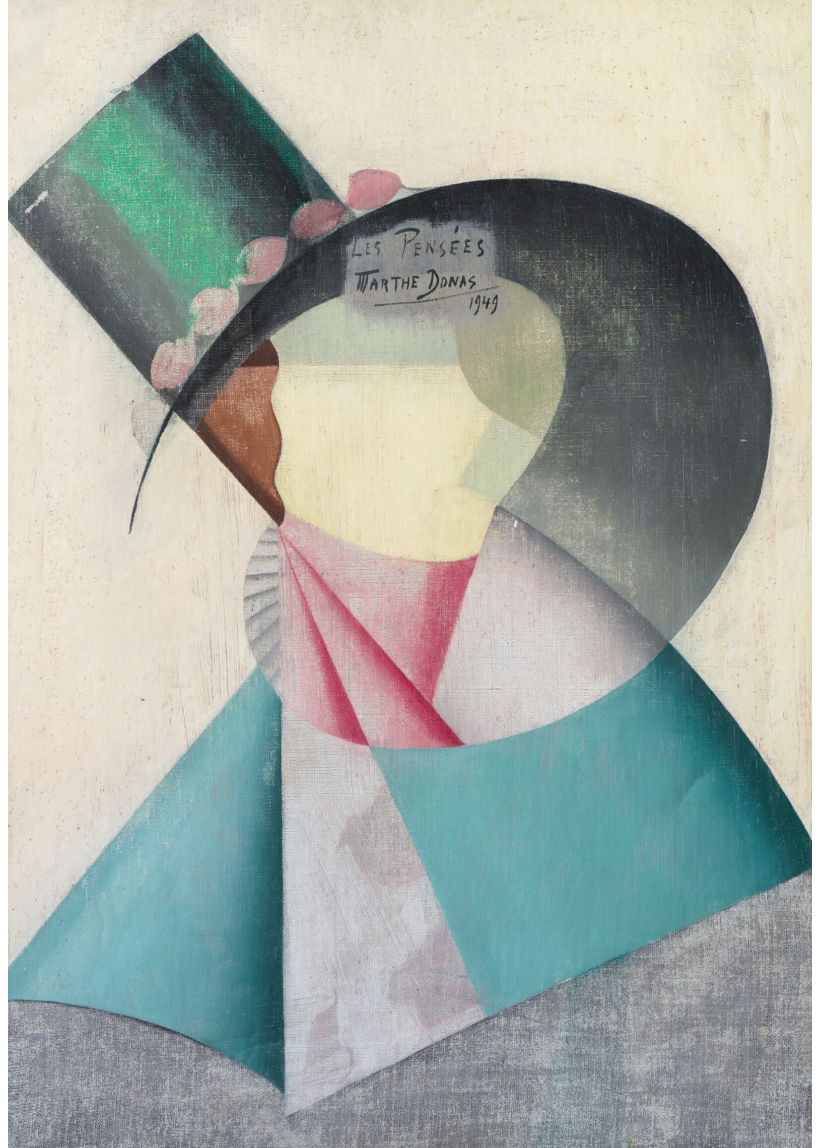 Donas Postcard - Marthe Donas, Woman with Hat