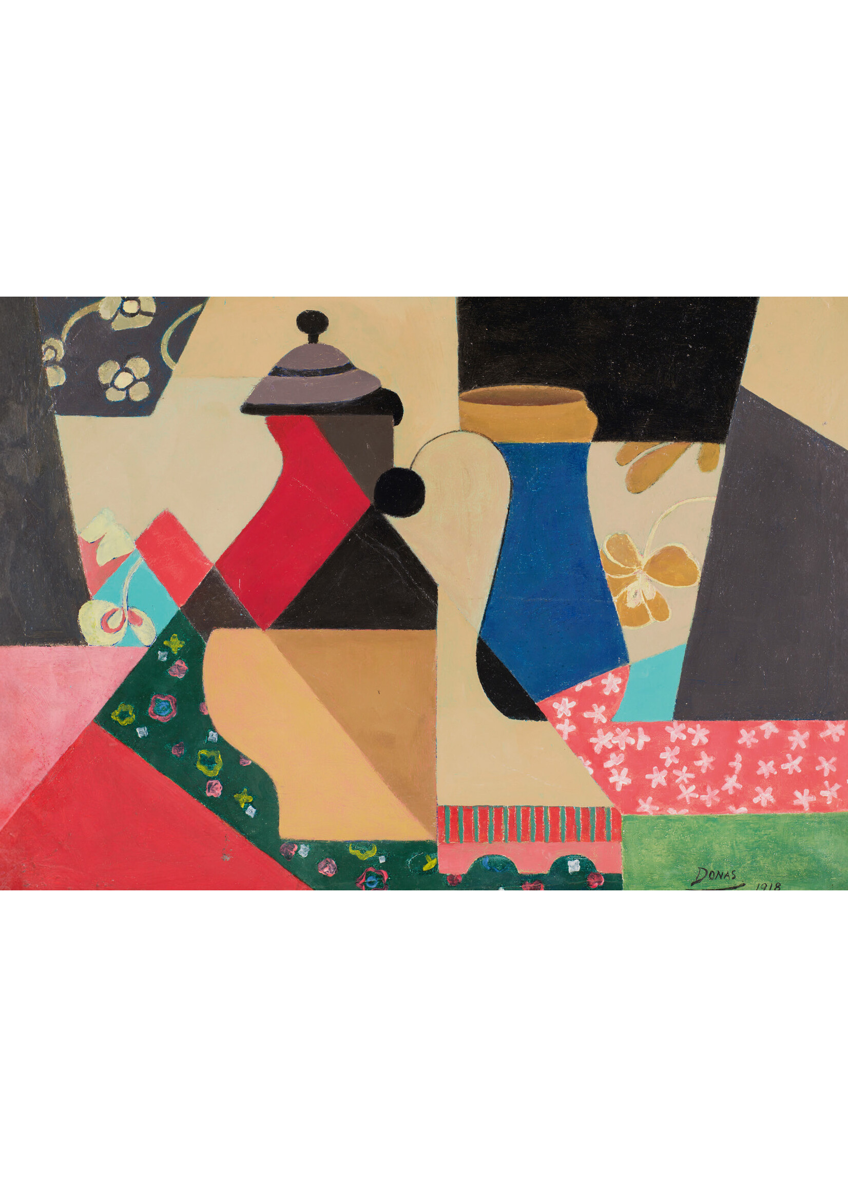 Donas Postcard - Marthe Donas, Still Life with Coffee Pot