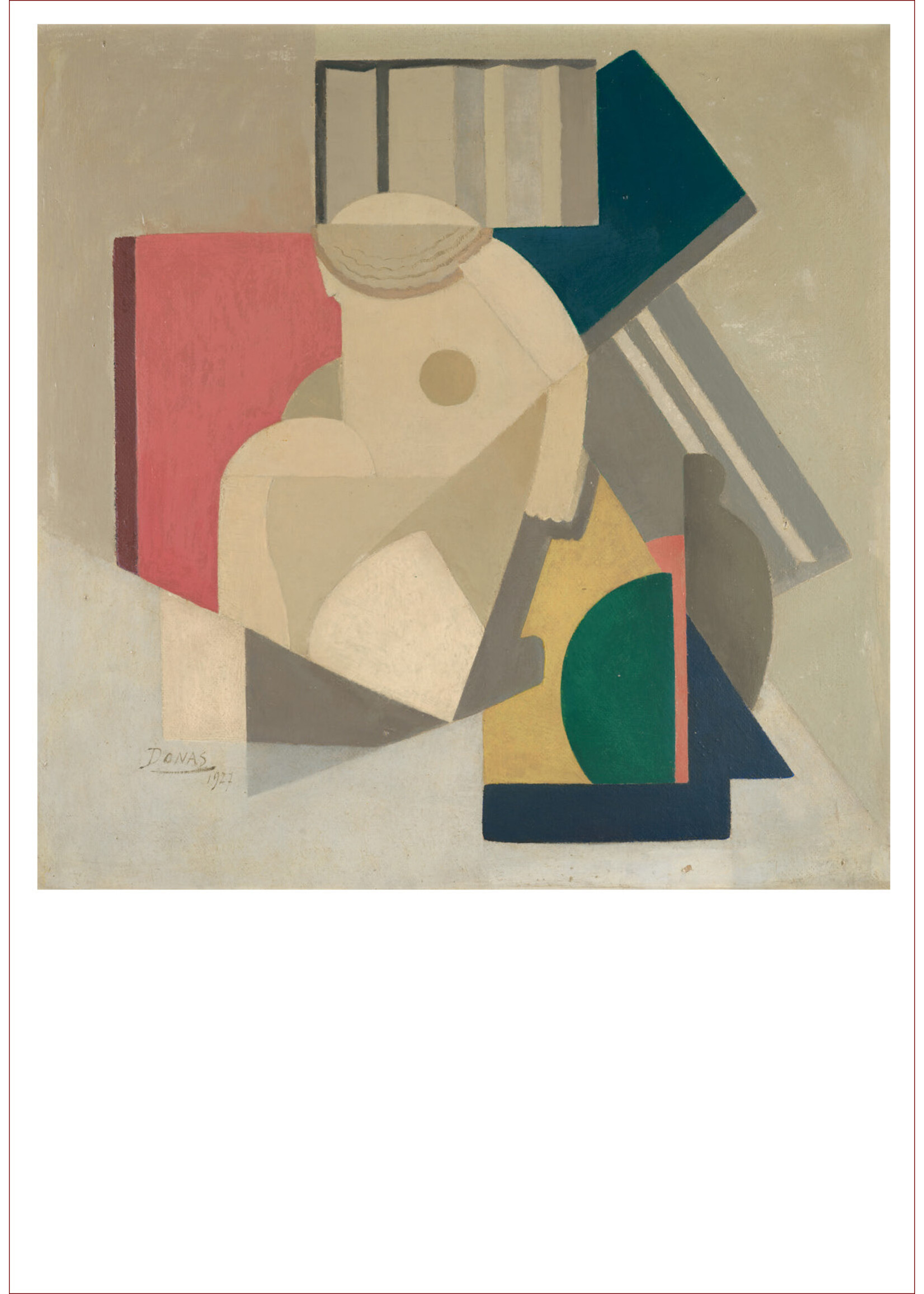 Donas Prentkaart - Marthe Donas, Abstractie van een beeldje