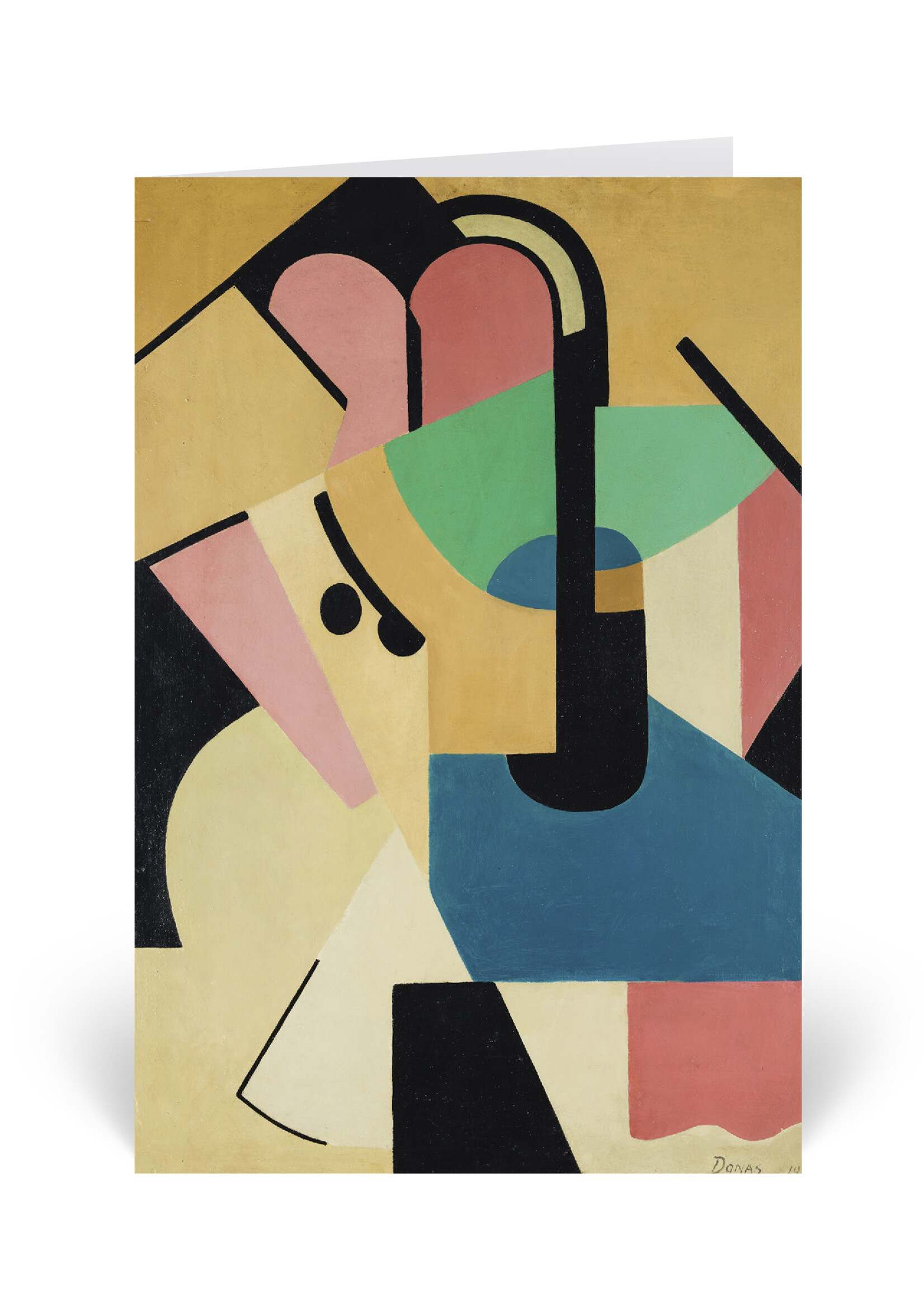 Donas Greeting cards - Marthe Donas, Abstract composition no.6
