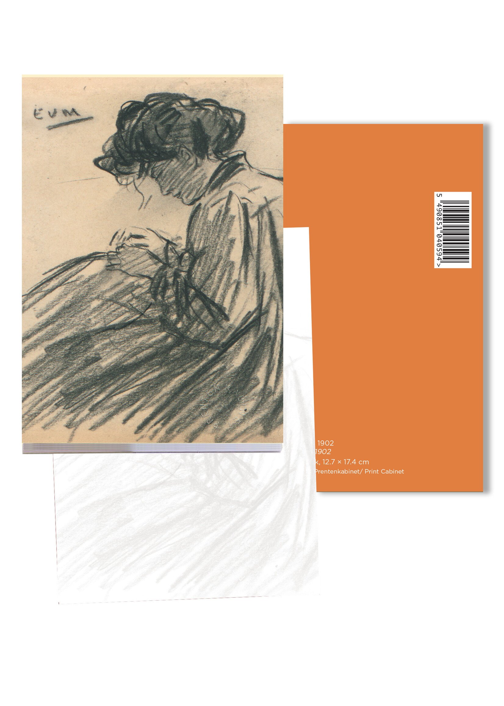Van Mieghem Small Notebook - Eugeen Van Mieghem "Augustine sewing"