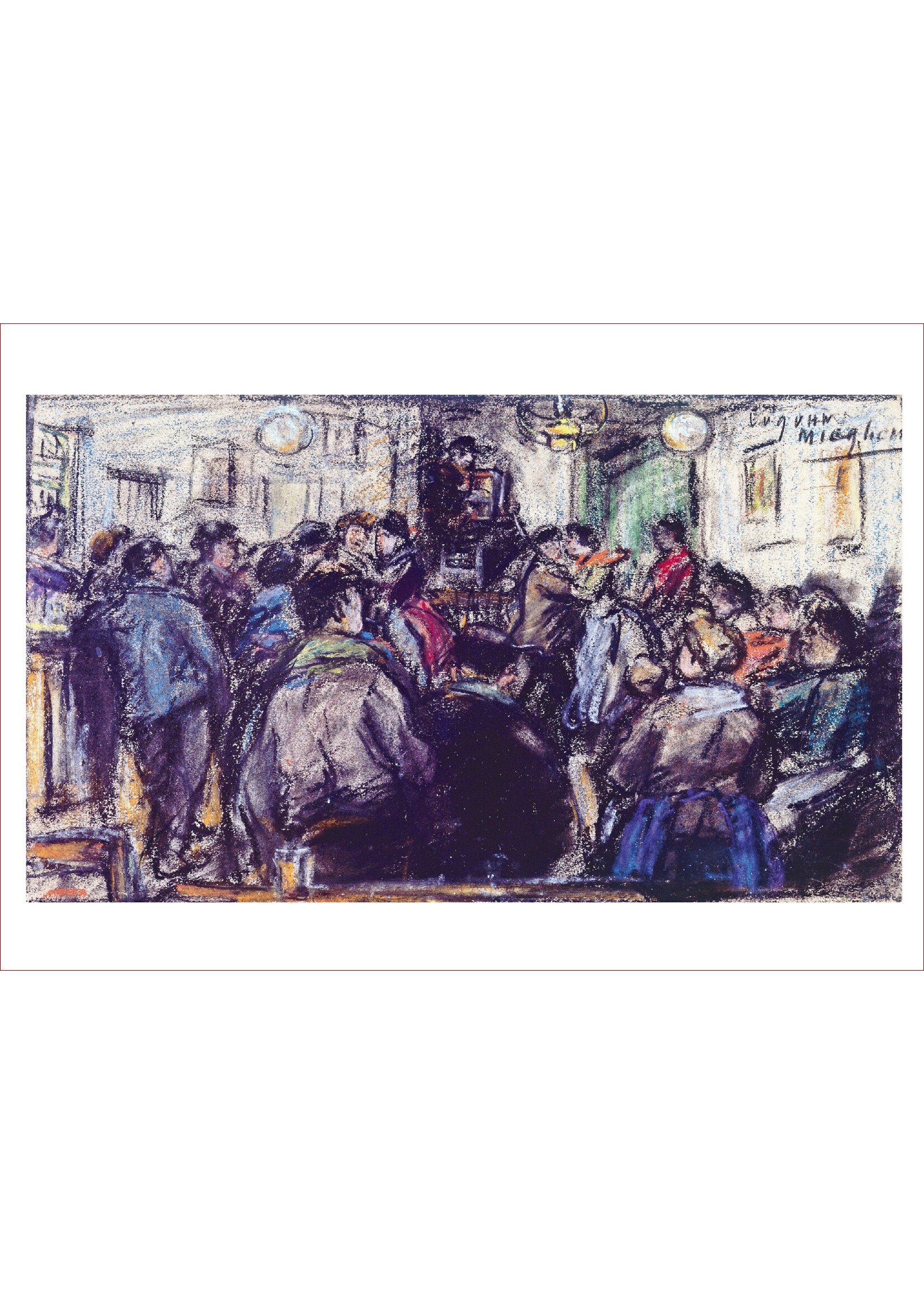Van Mieghem Postcard - Eugeen Van Mieghem "Café Veuve Van Mieghem"