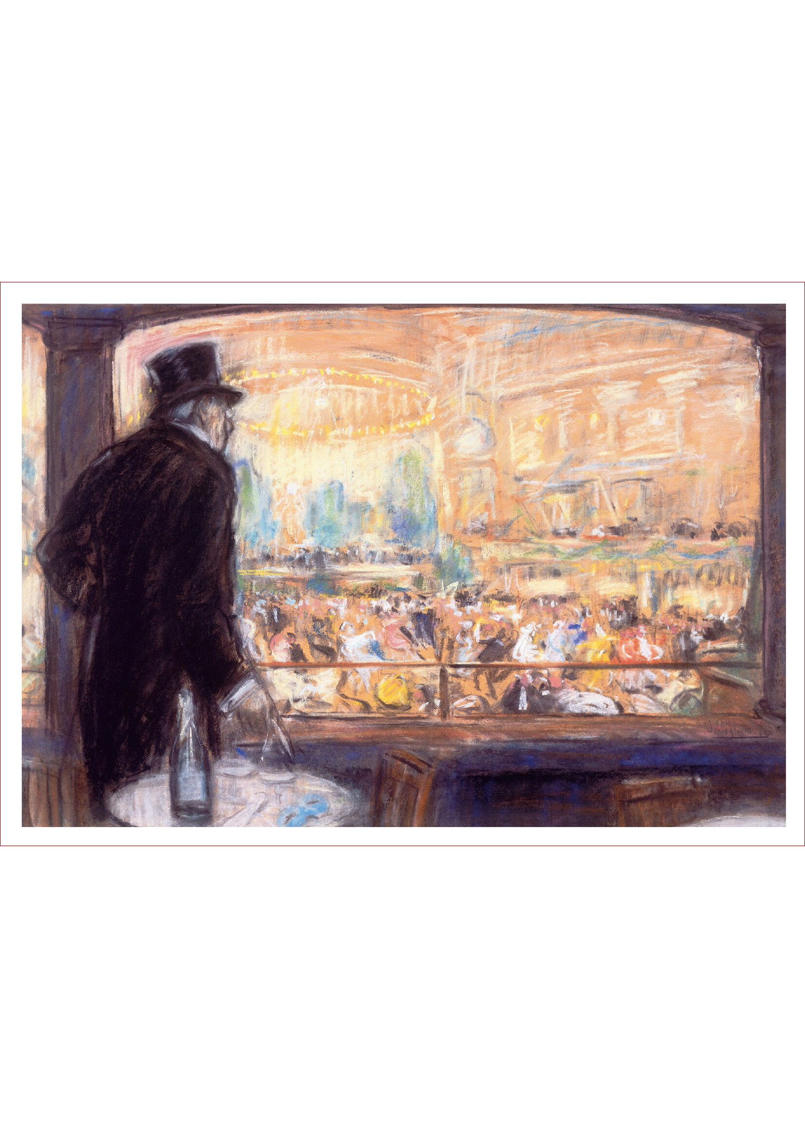Van Mieghem Postcard - Eugeen Van Mieghem "Box at the Ball"