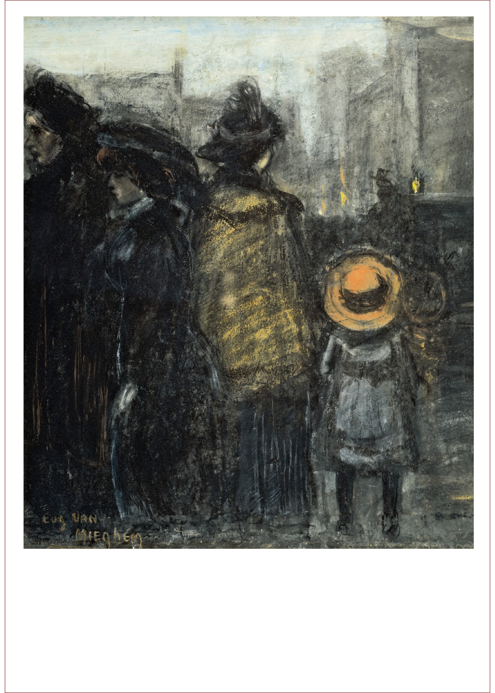 Van Mieghem Postcard - Eugeen Van Mieghem "City Center"