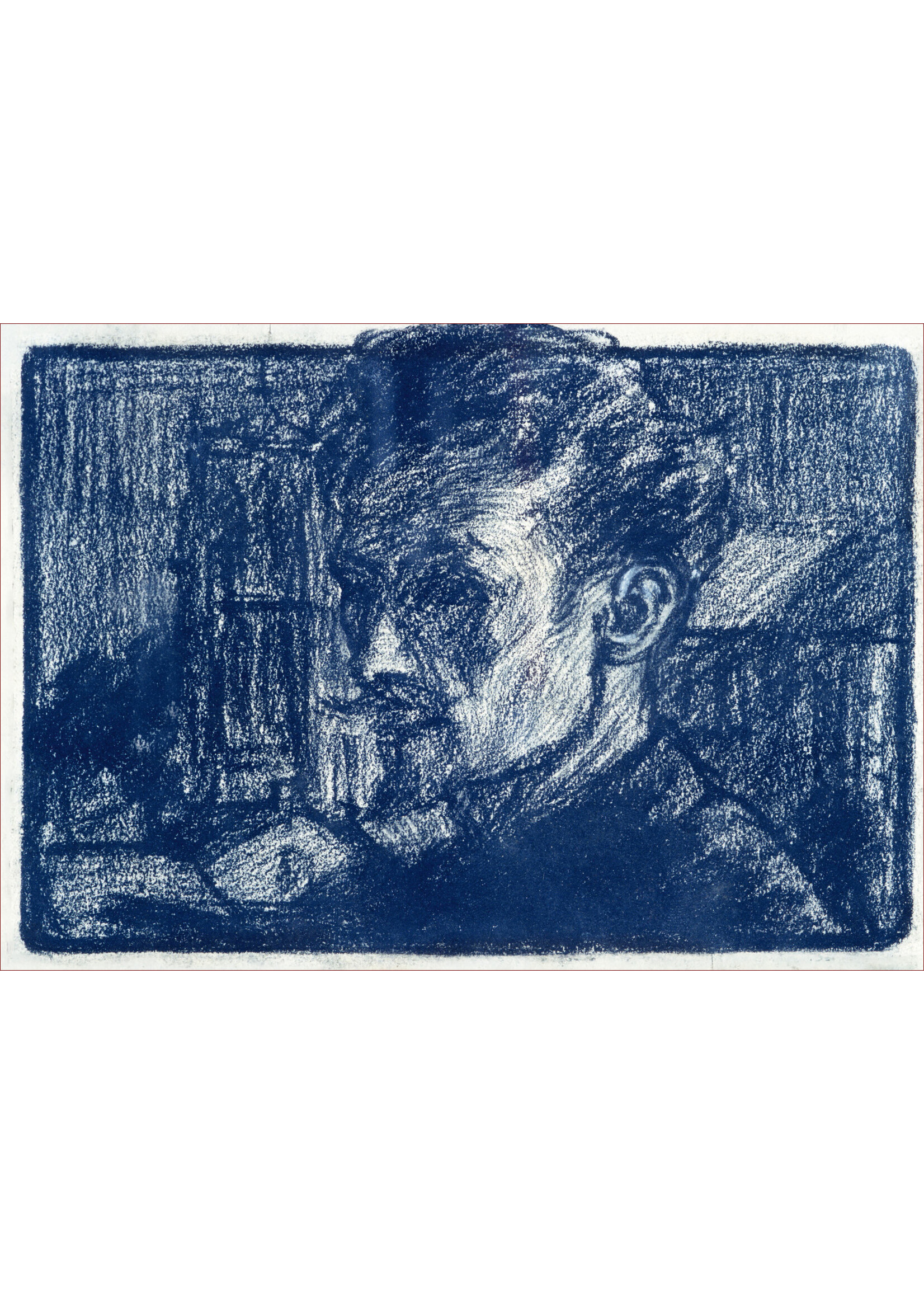 Van Mieghem Postcard - Eugeen Van Mieghem "Self-Portrait (Veere)"