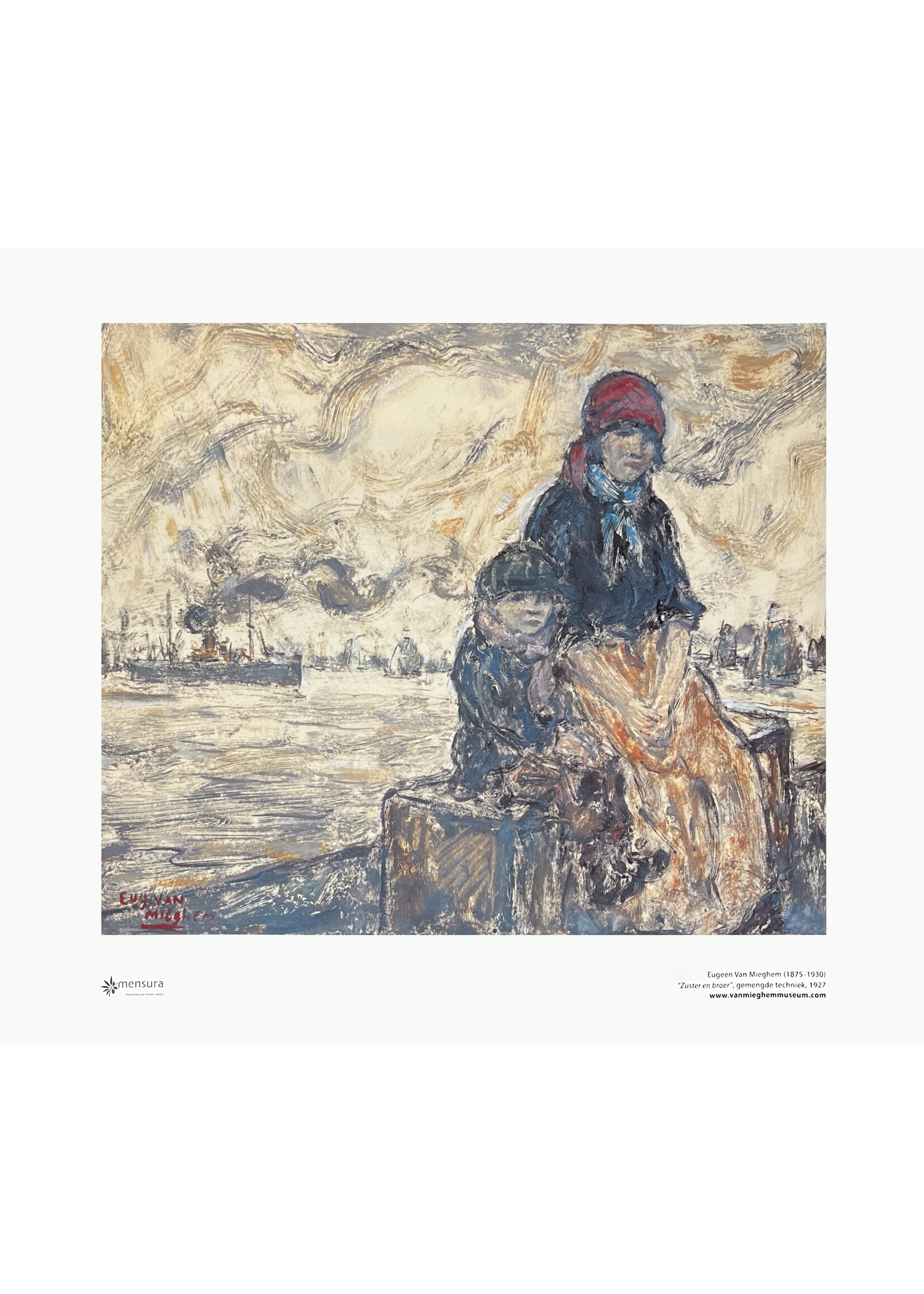 Van Mieghem Poster - Eugeen Van Mieghem "zuster en broer"