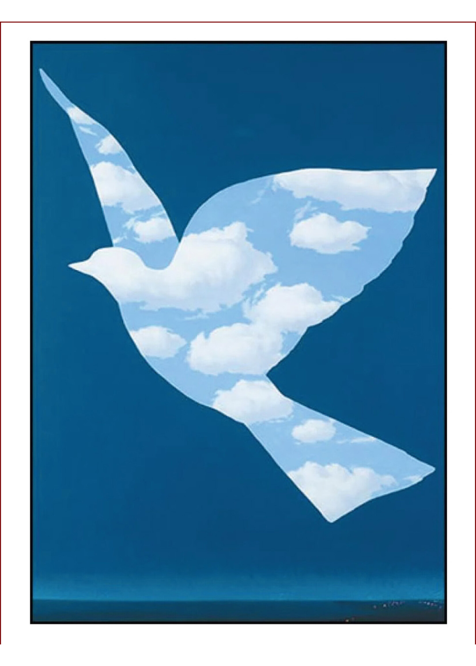 Magritte Poster - Magritte "L'oiseau de ciel"