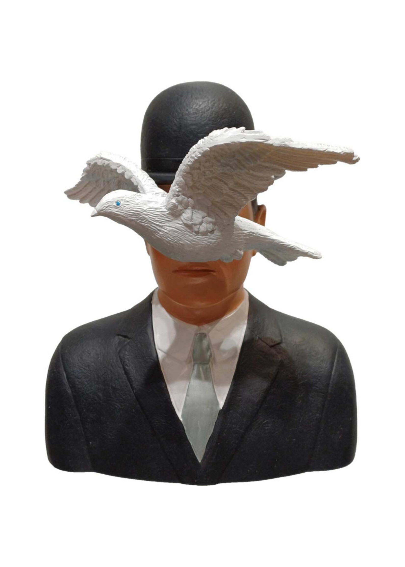 Magritte Figurine Magritte - L'Homme au chapeau melon