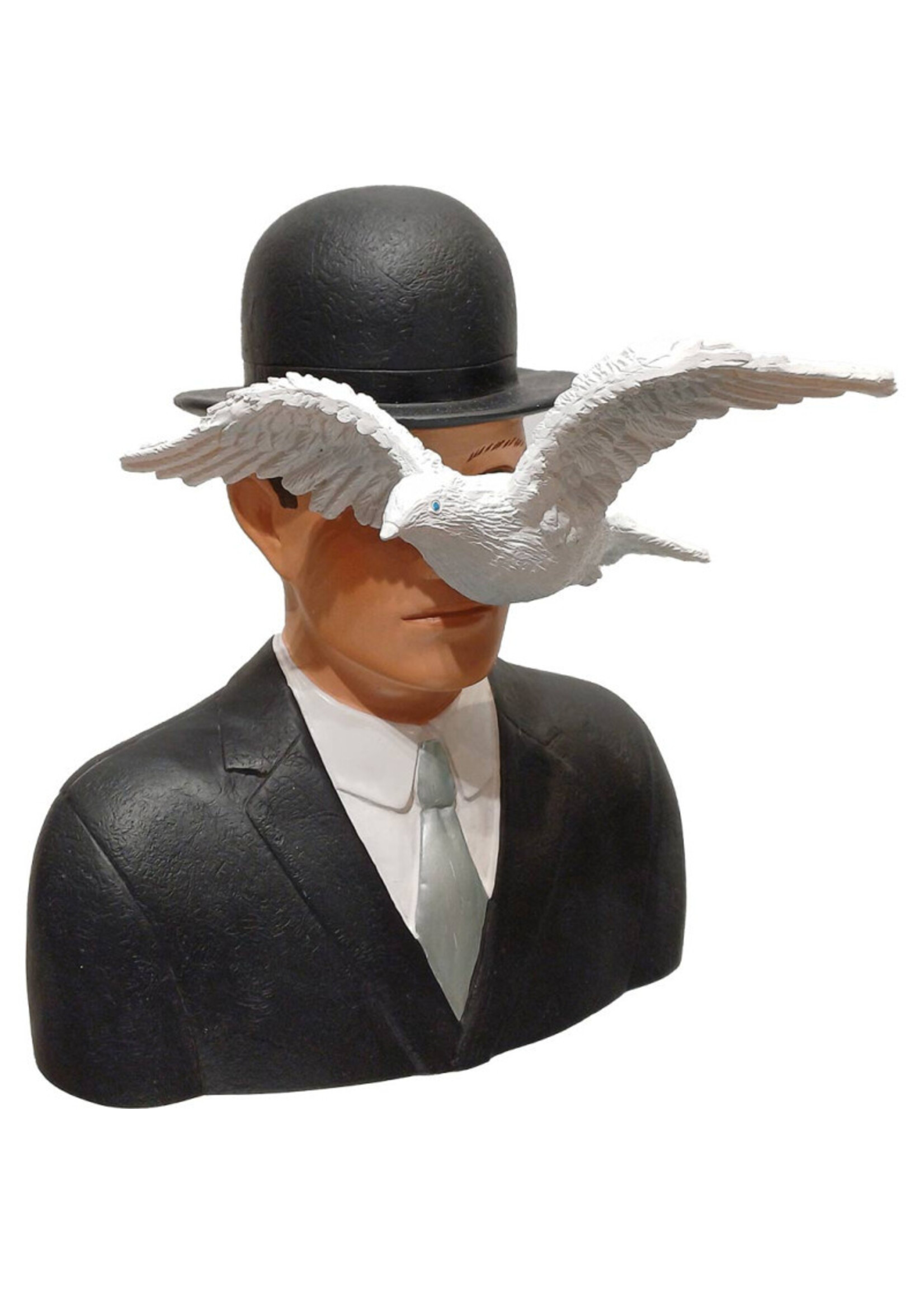 Magritte Figurine Magritte - L'Homme au chapeau melon