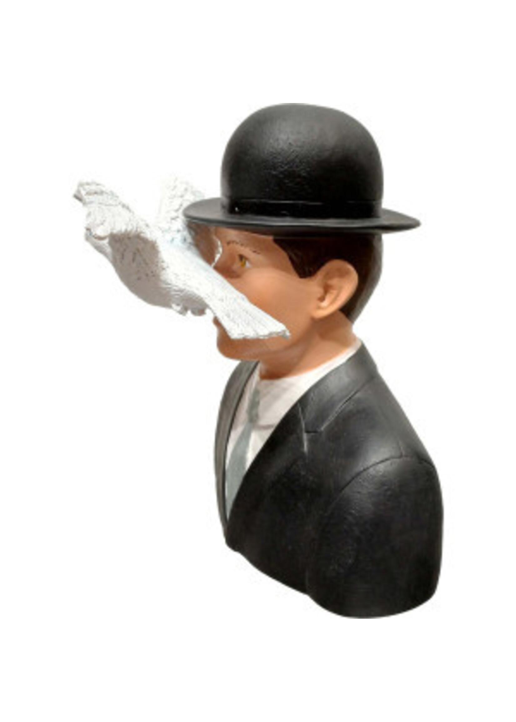 Magritte Figurine Magritte - L'Homme au chapeau melon