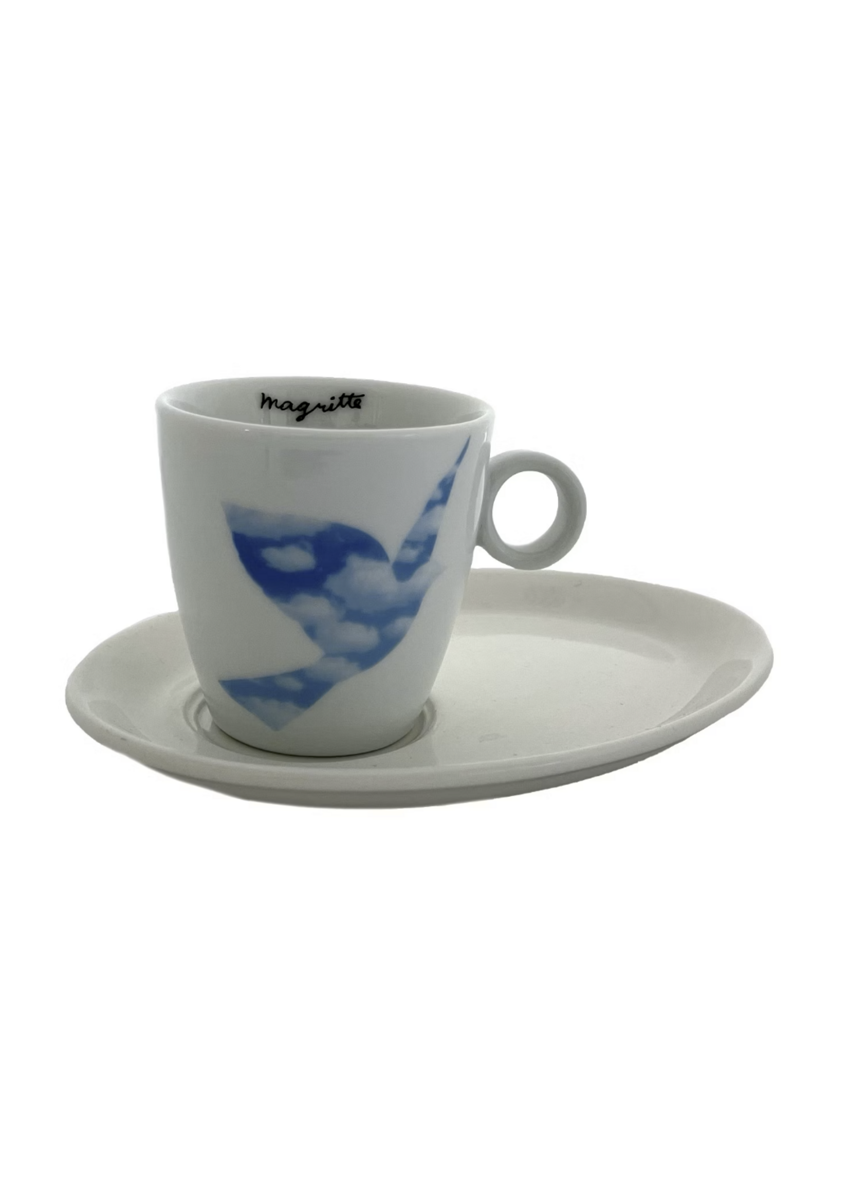 Rombouts Rombouts - Tas  + schotel  "L'oiseau de ciel" Magritte