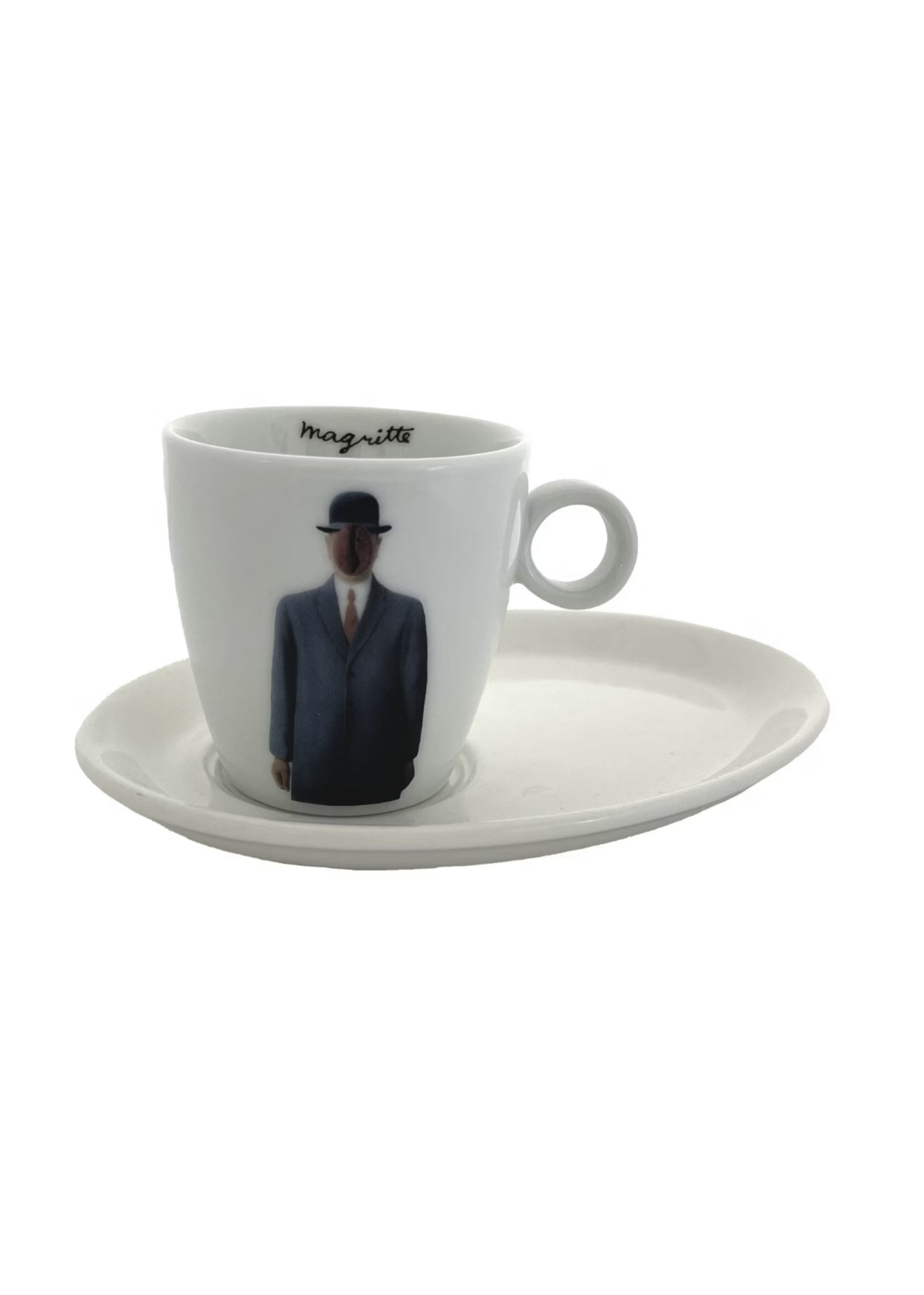 Rombouts Rombouts - Tas  + schotel "Le fils de l'homme" Magritte