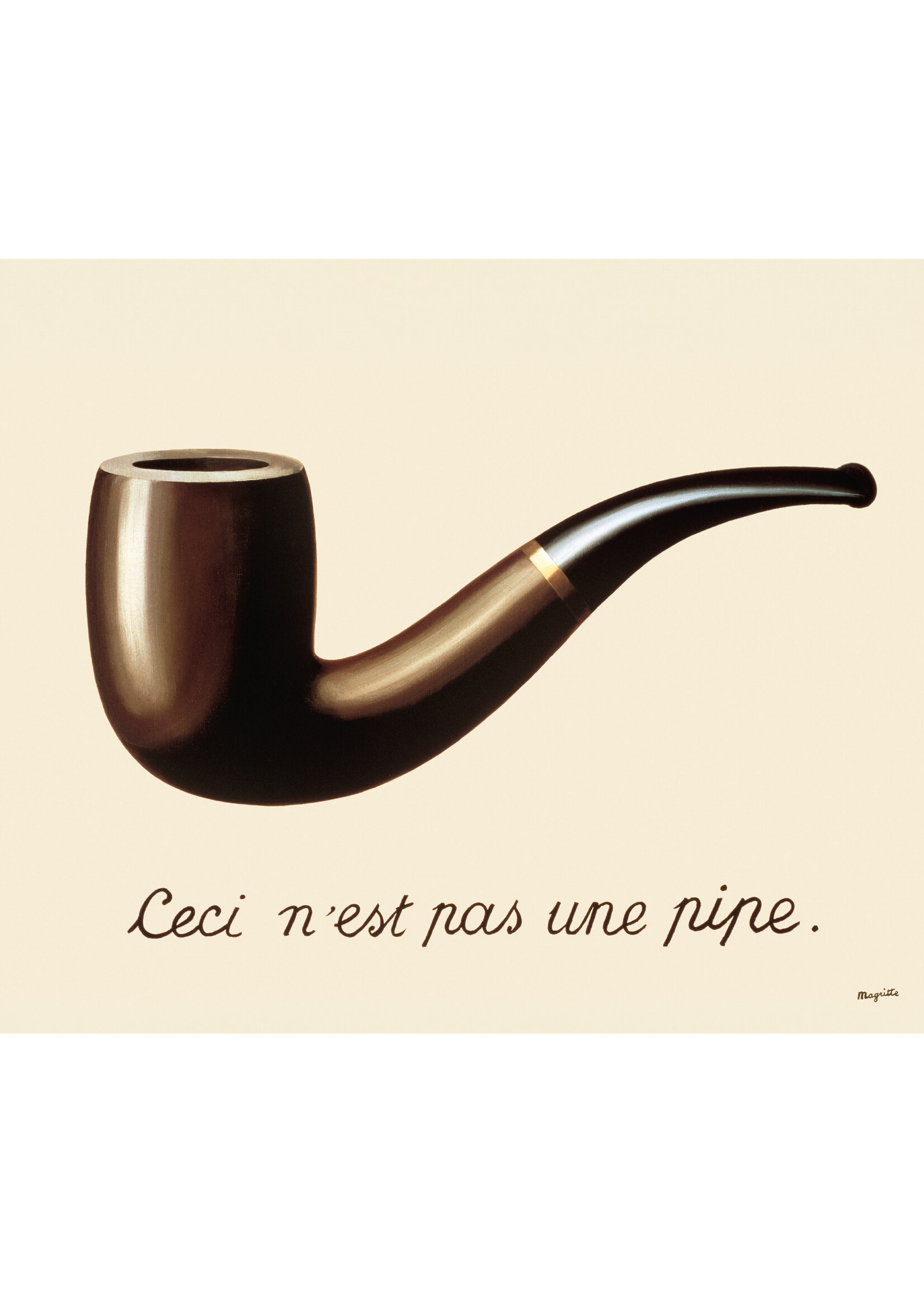 Brillendoekje Magritte - Ceci n'est pas une pipe
