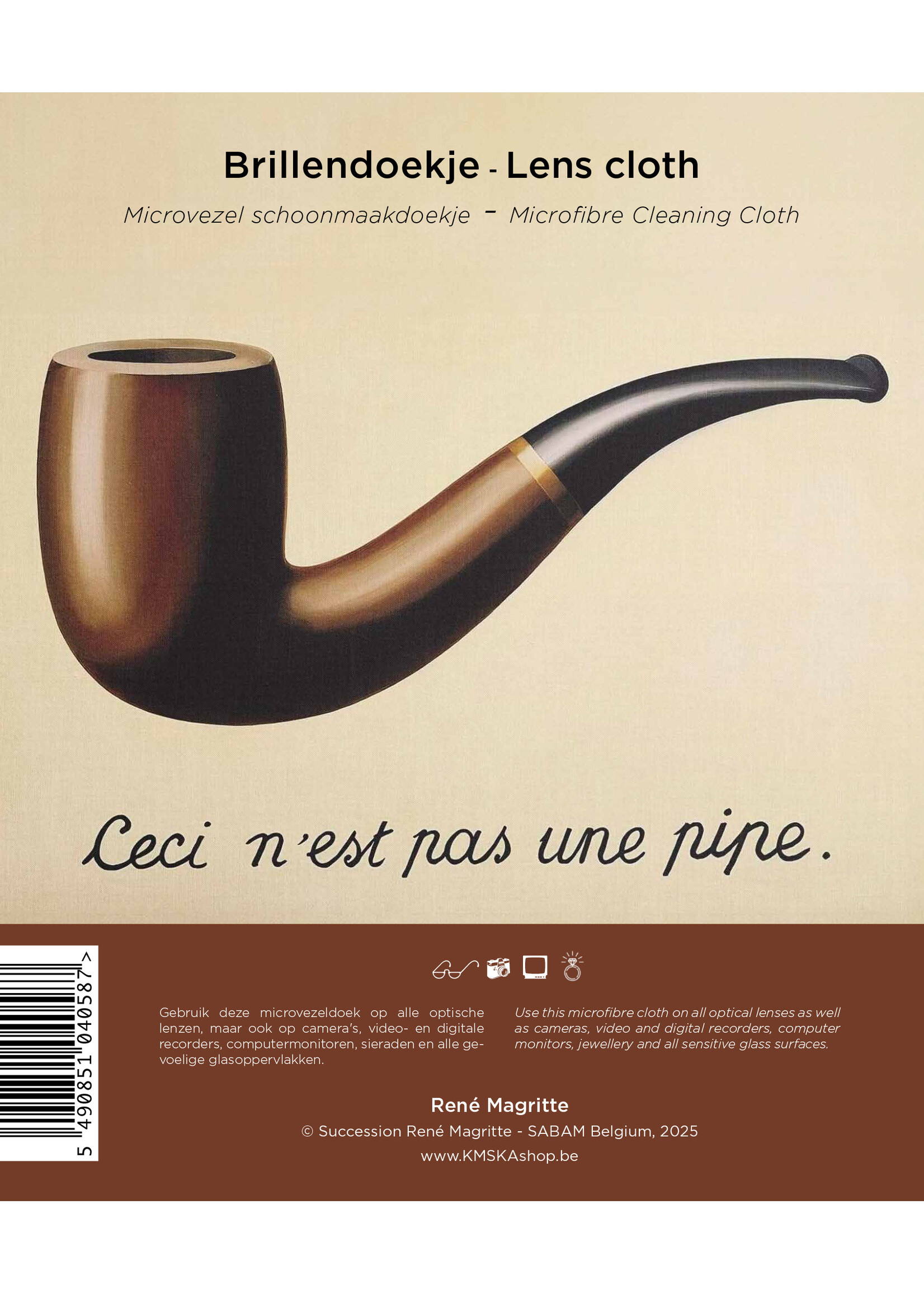 Brillendoekje Magritte - Ceci n'est pas une pipe