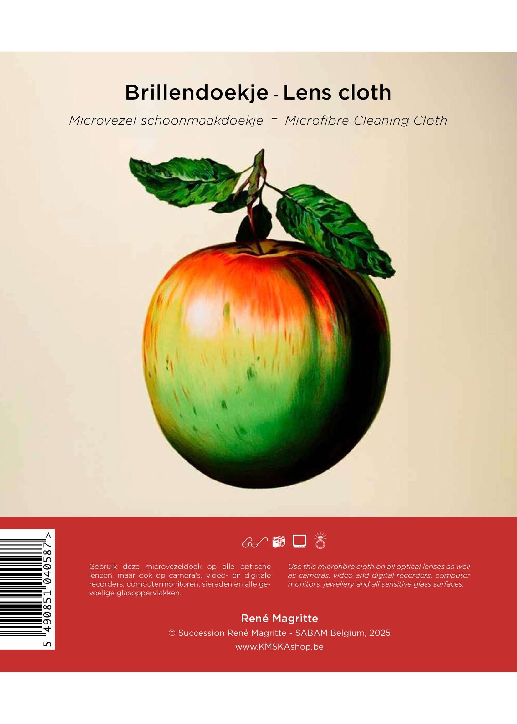 Magritte Brillendoekje Magritte - Ceci n'est pas une pomme