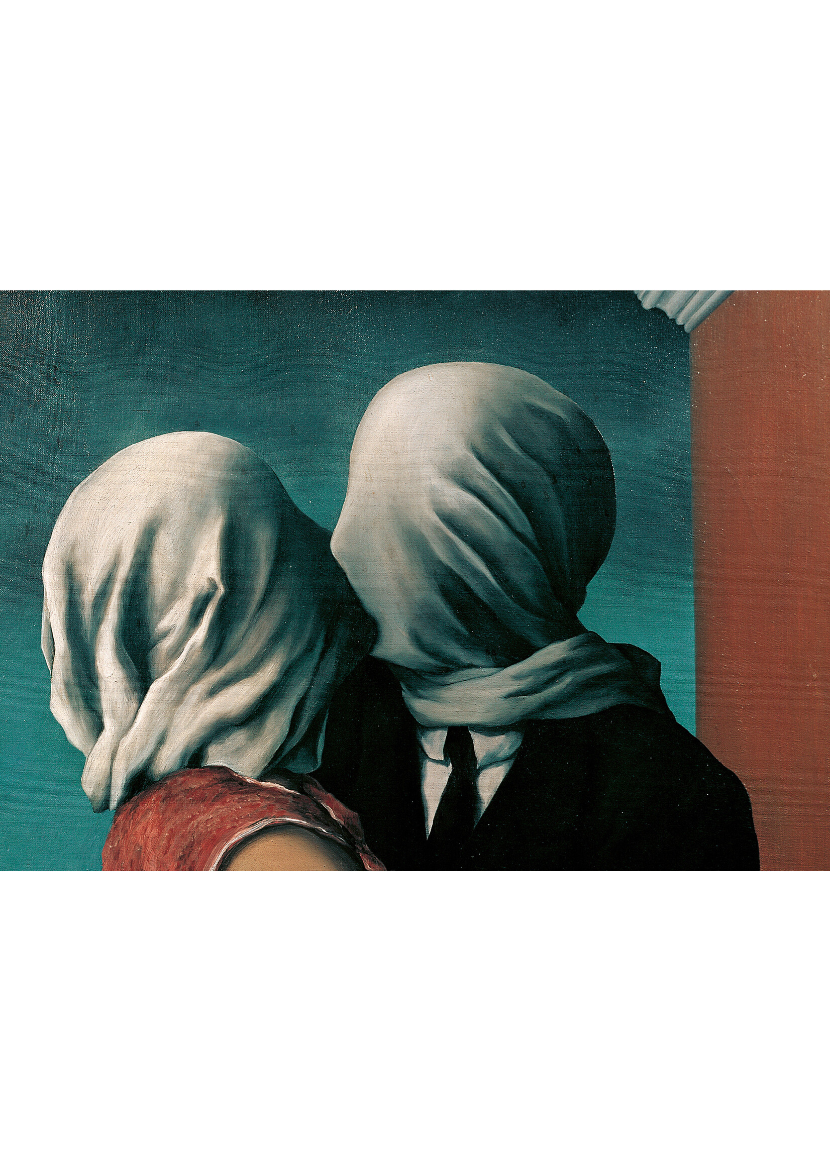 Magritte Postcard - Magritte, Les Amants