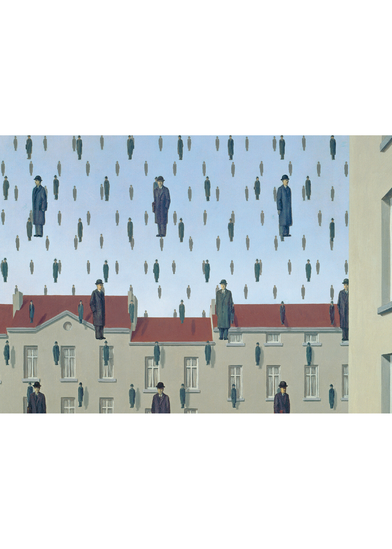 Magritte Prentkaart - Magritte, Golconde