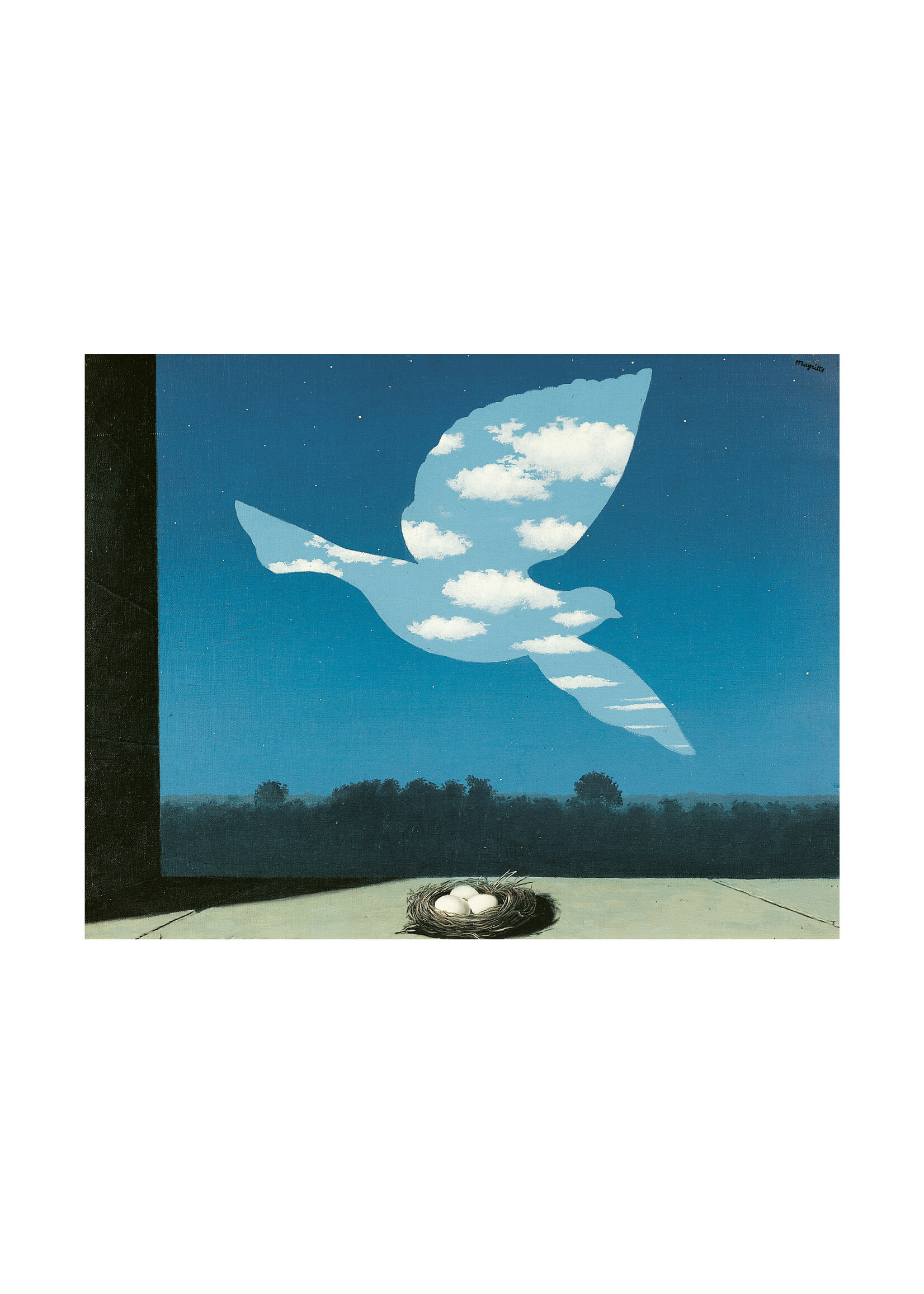 Magritte Postcard - Magritte, Le Retour, 1940