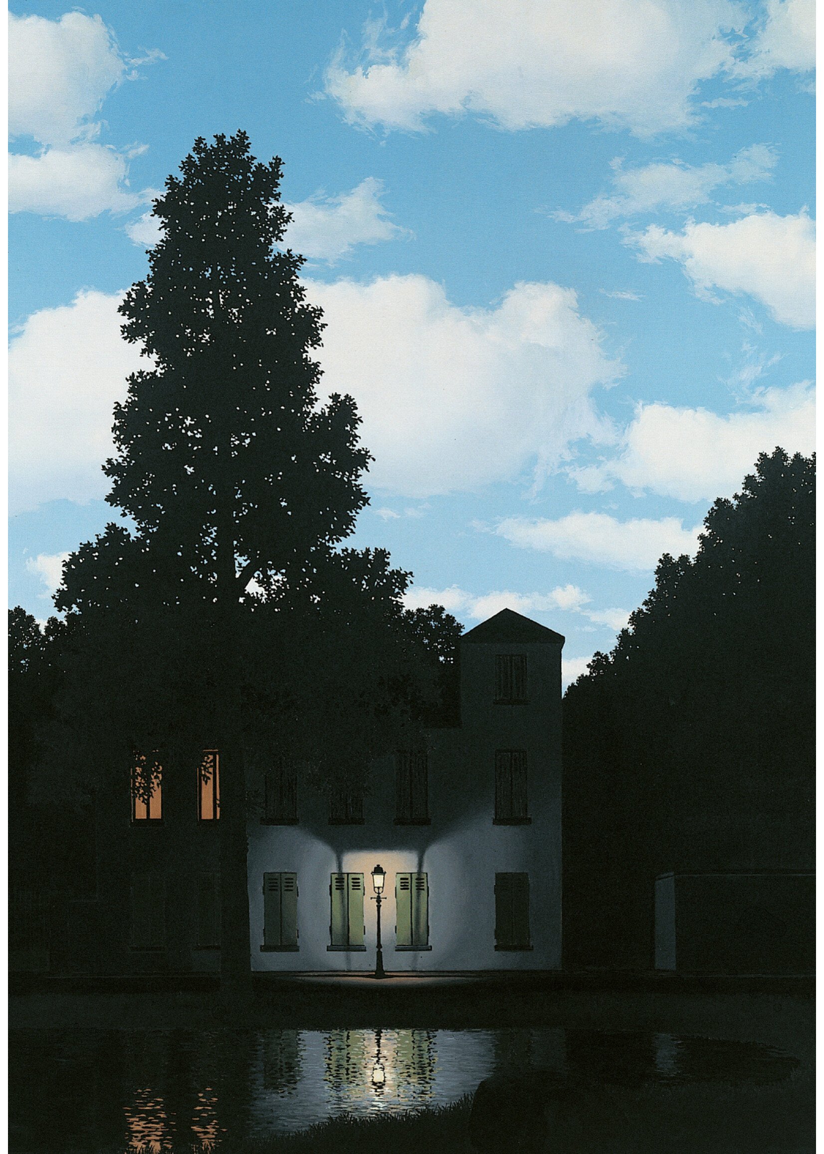 Magritte Prentkaart - Magritte, L'Empire des lumières, 1954