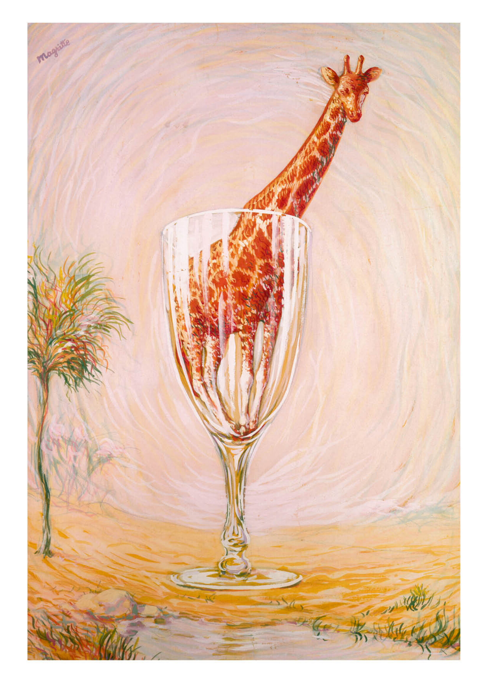 Magritte Prentkaart - Magritte, Le Bain de cristal