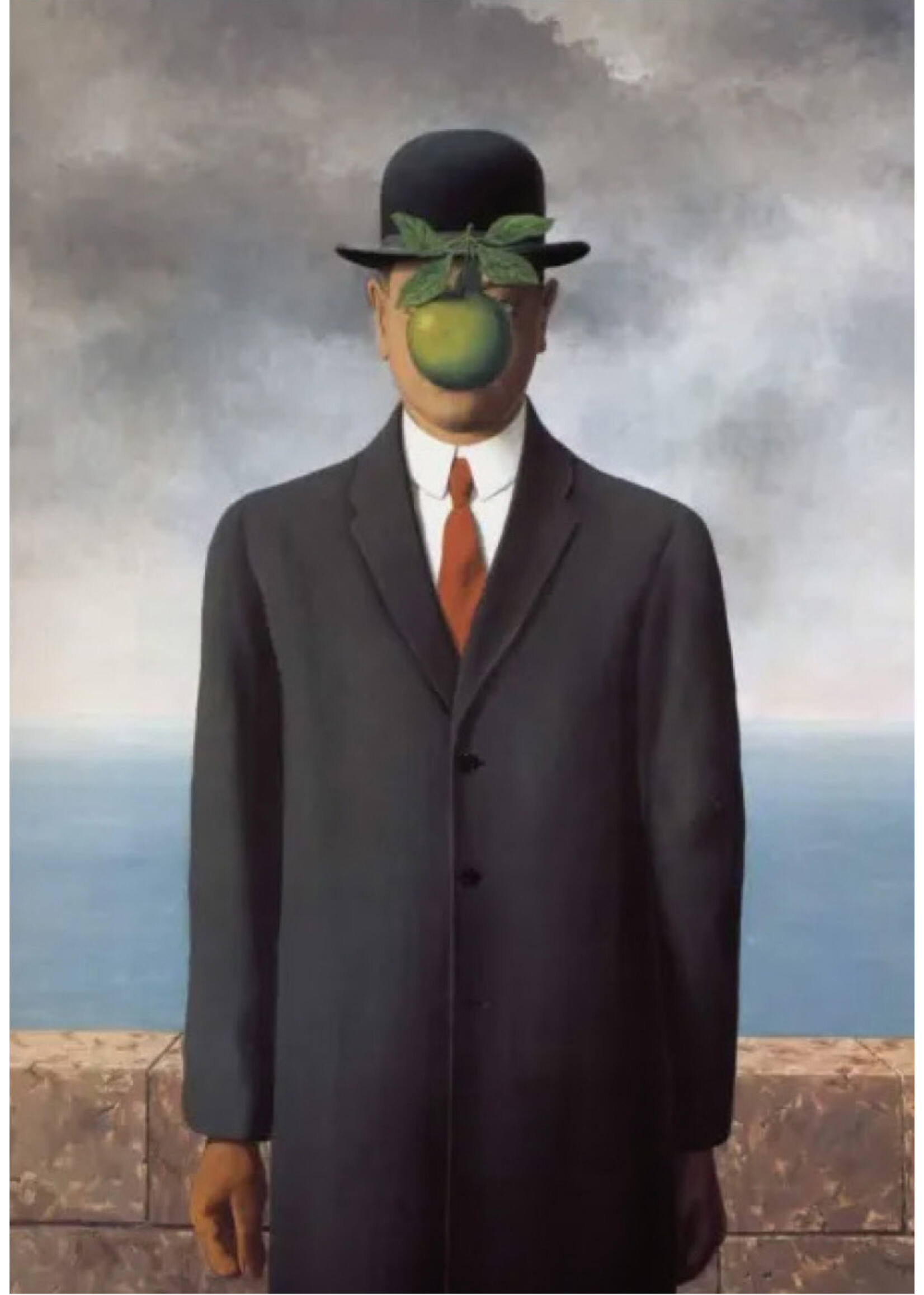Magritte Postcard - Magritte, Le Fils de l'homme