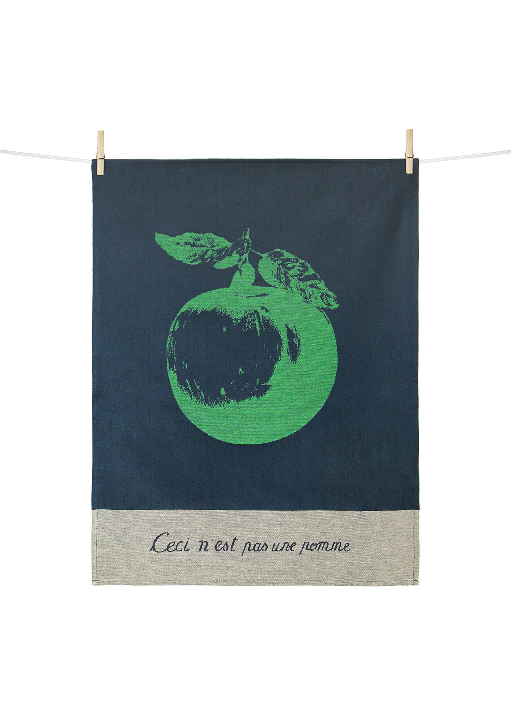 Magritte Keukenhanddoek - Magritte "Ceci n'est pas une pomme"
