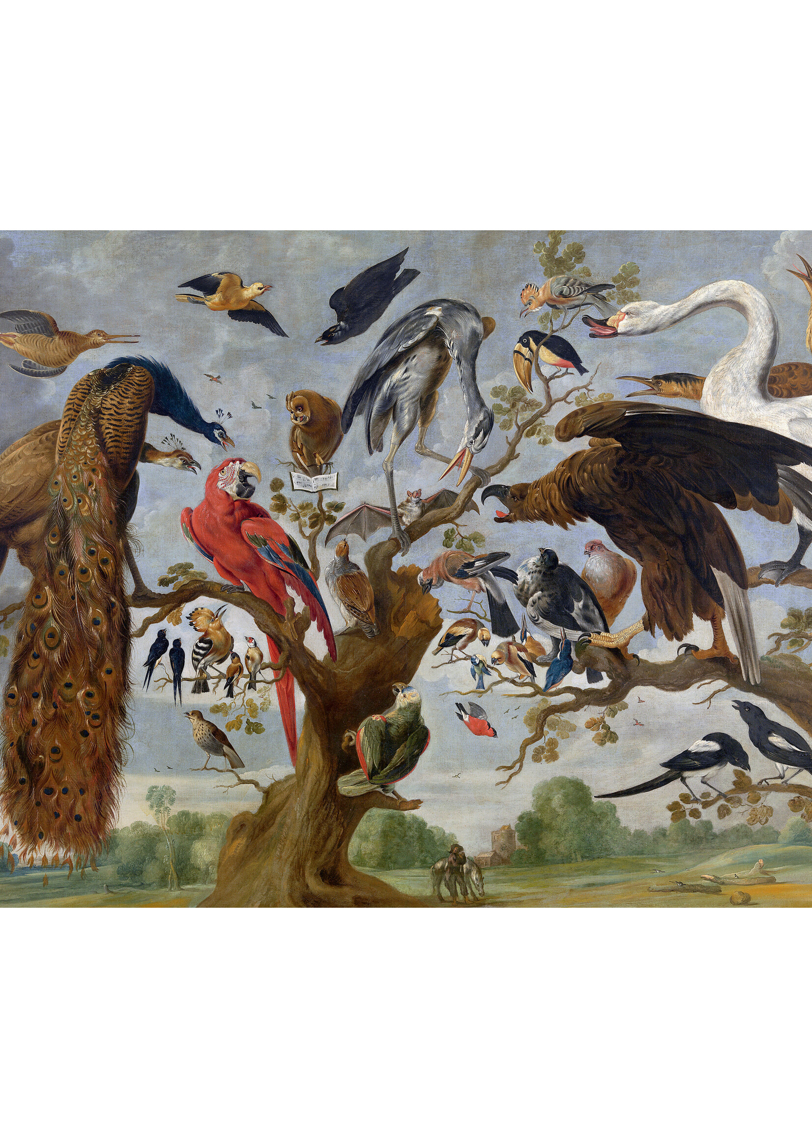 Lens cloth - Paul de Vos, concert of Birds