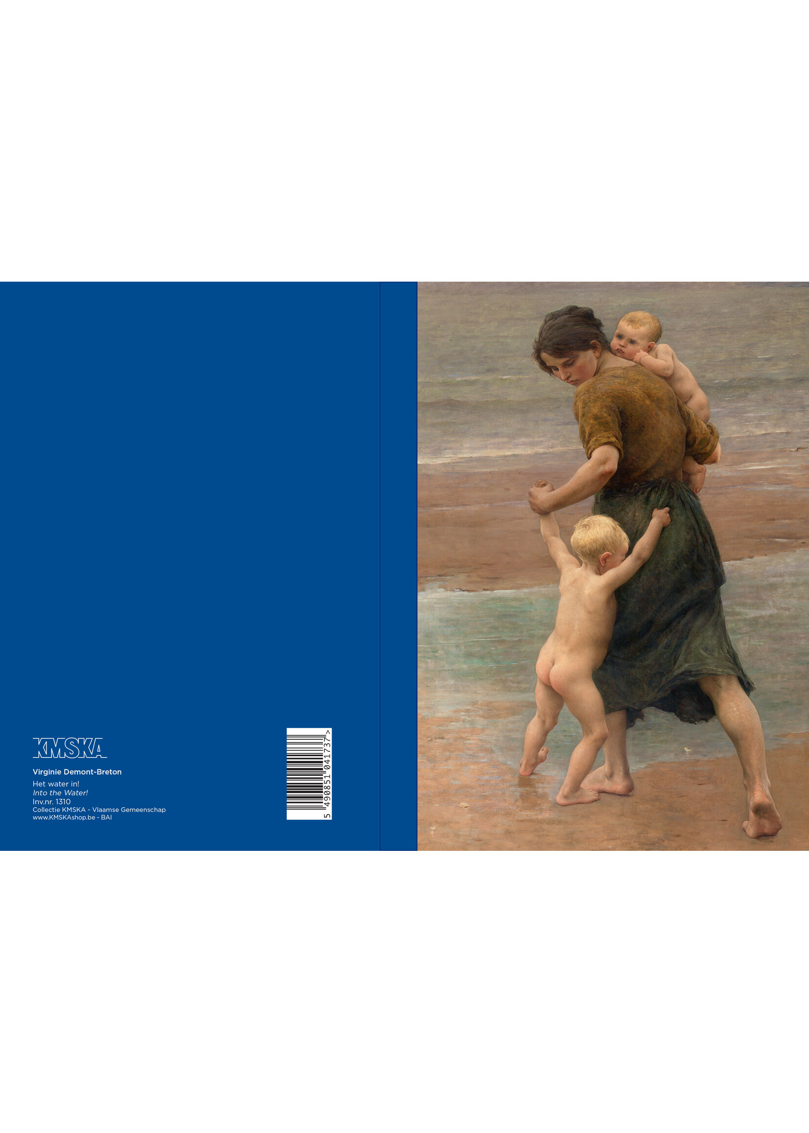 Schetsboek hardcover Virginie Demont-Breton - Het water in!