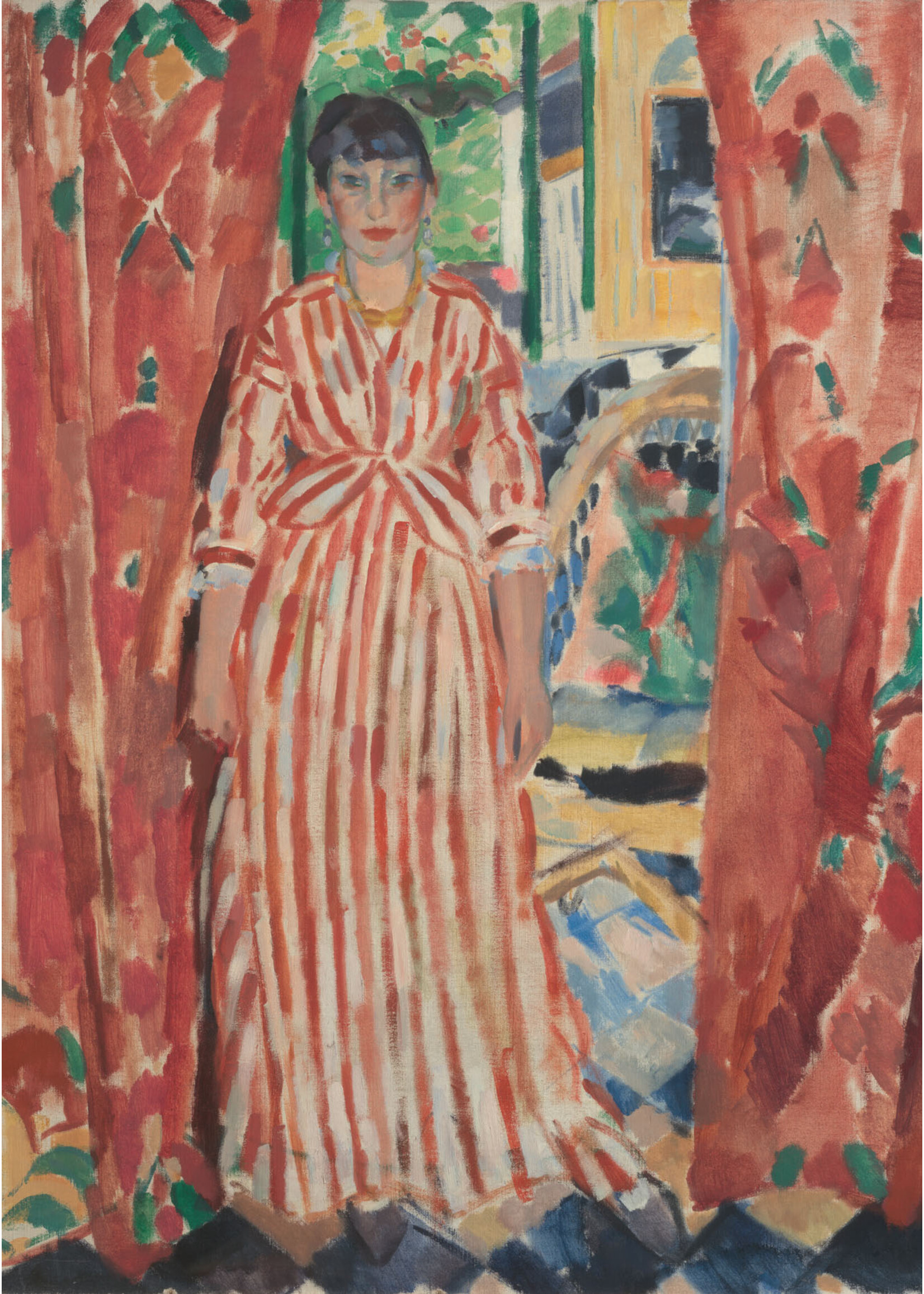 Rik Wouters Postcard Rik Wouters Red Curtains