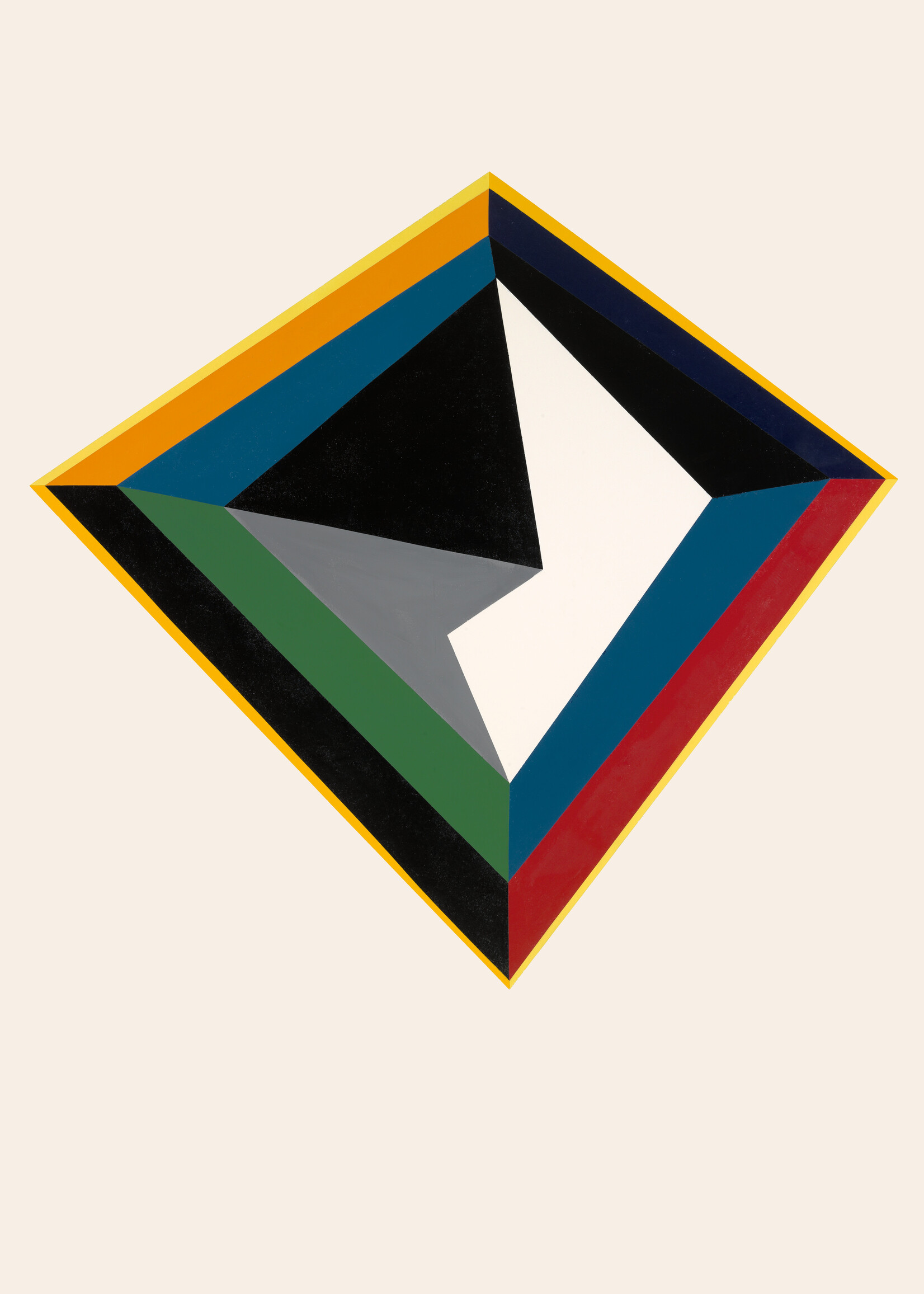 Guy Vandenbranden Poster Guy Vandenbranden - Compositie,1967 (Blue-Red)