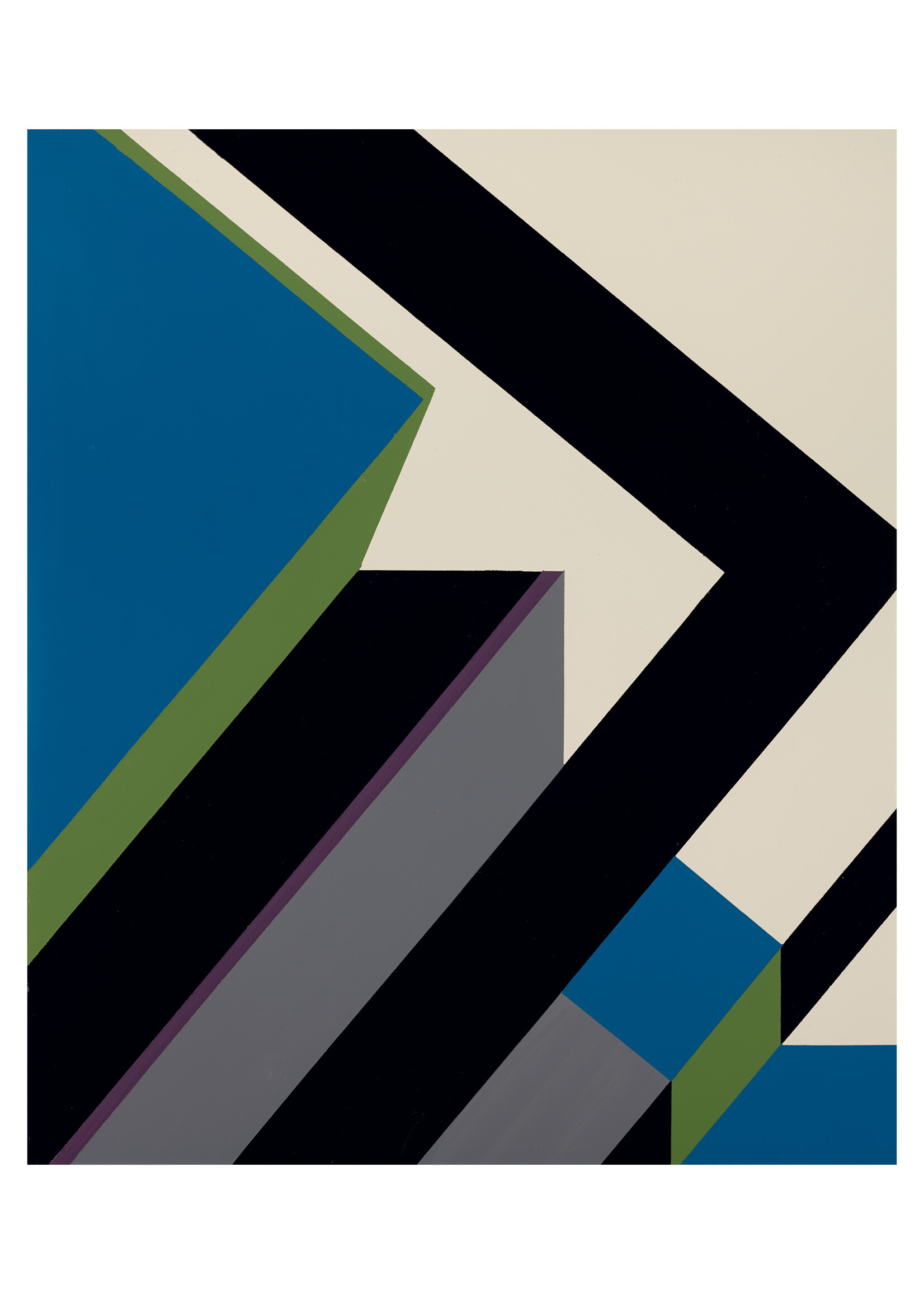 Guy Vandenbranden Poster Guy Vandenbranden - Compositie,1967 (Black-grey)