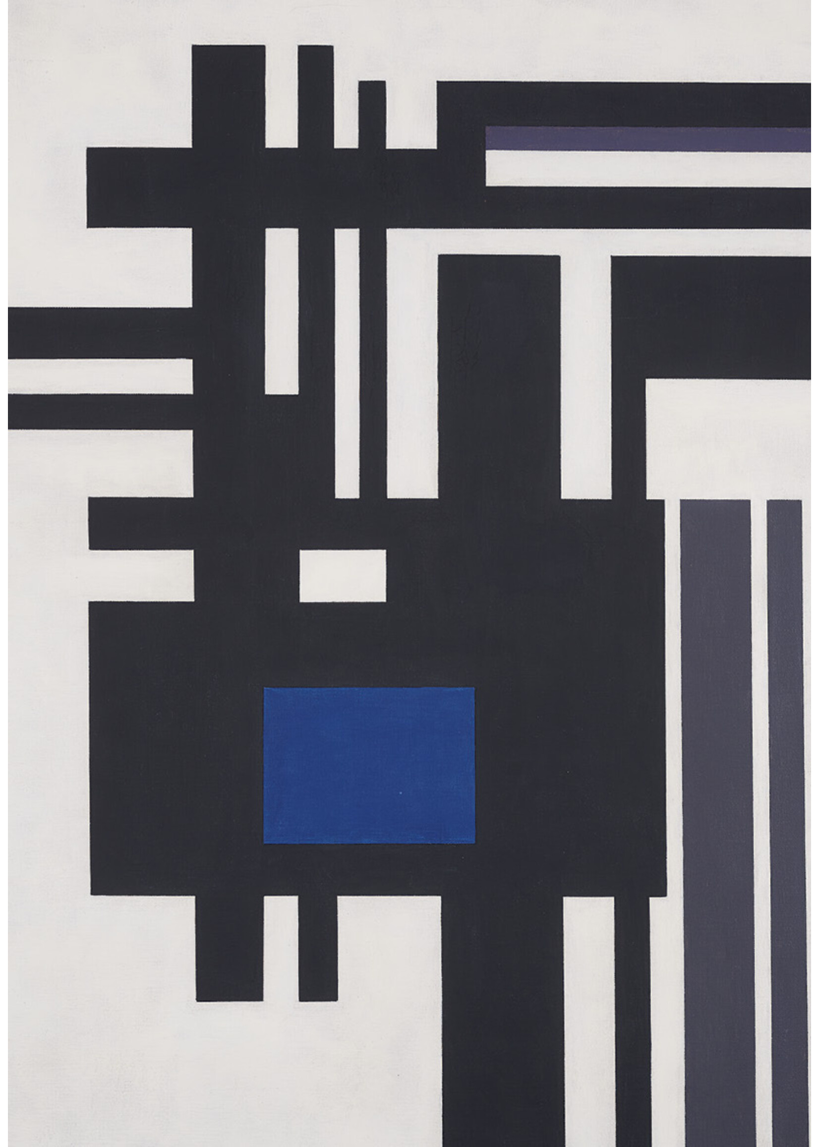 Guy Vandenbranden Postcard Guy Vandenbranden - Composition, 1957 (Blue square)