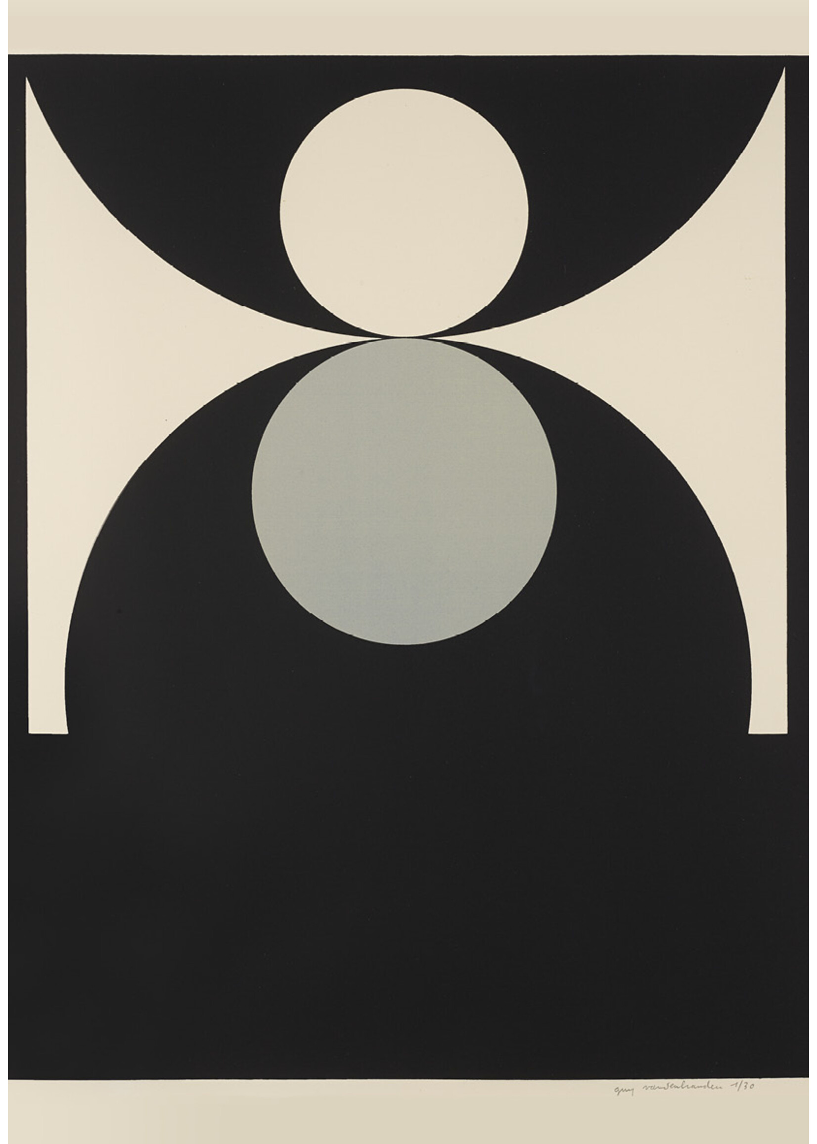 Guy Vandenbranden Prentkaart Guy Vandenbranden - Compositie, 1962