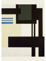Guy Vandenbranden Postcard Guy Vandenbranden Composition, 1958 (blue lines)