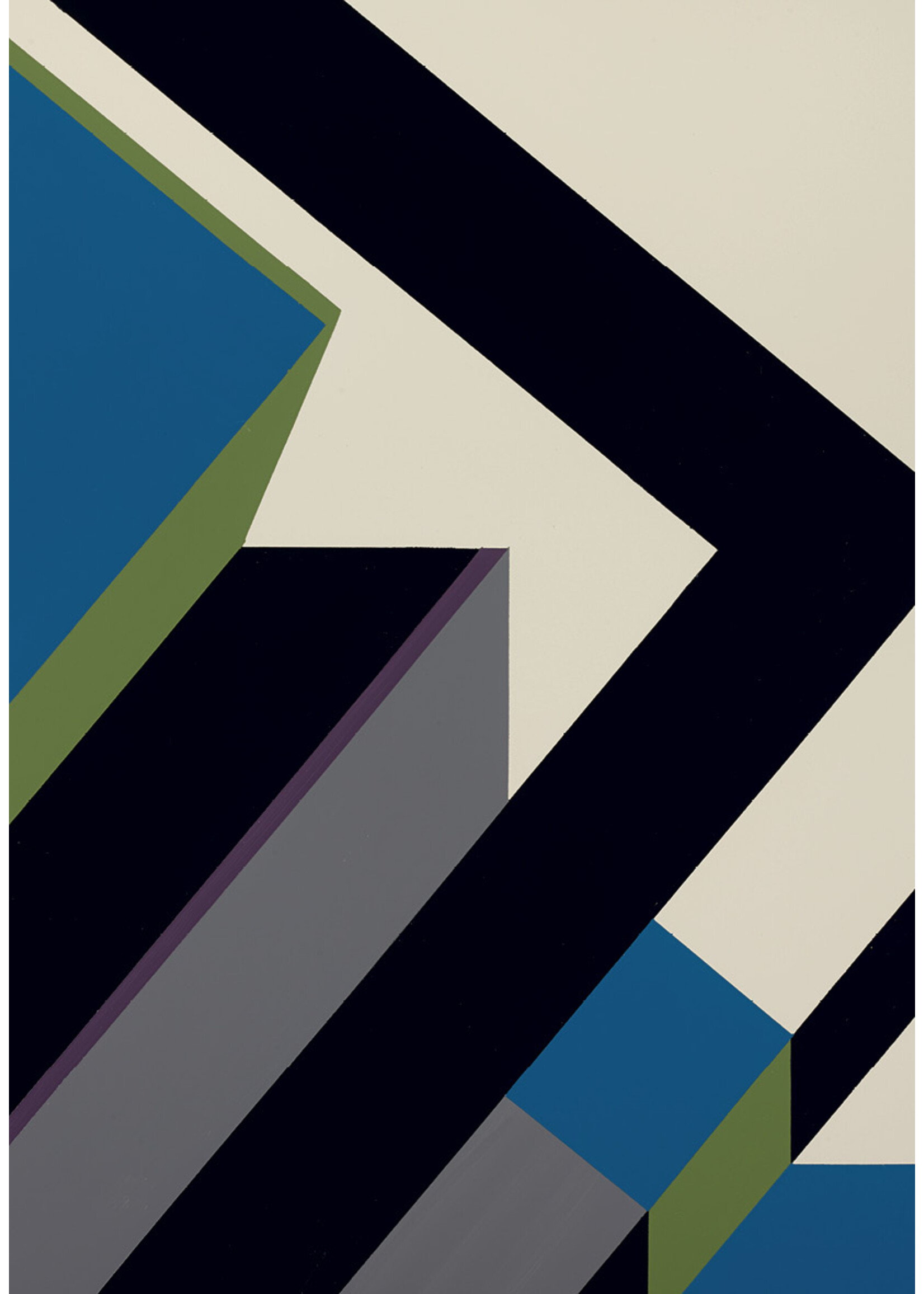 Guy Vandenbranden Postcard Guy Vandenbranden - Composition, 1967 (black-grey)