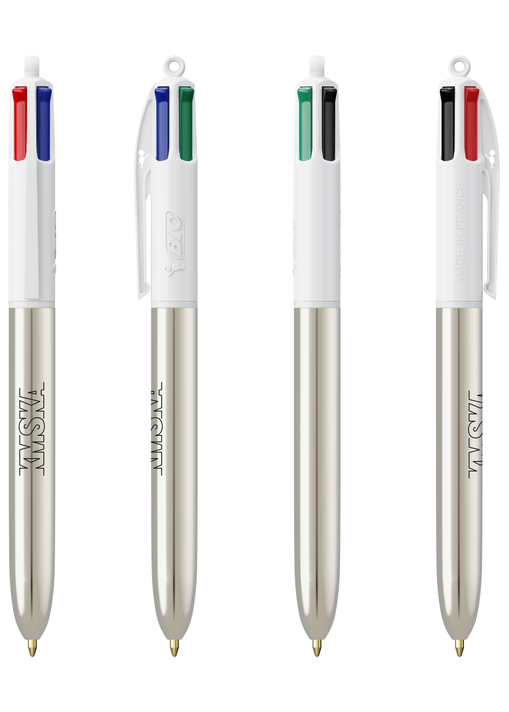 Pen 4 colour - Silver
