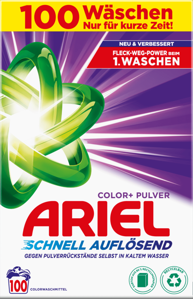 Ariel Ariel Pulver Color 6KG - 100sc Ariel Ariel Pulver Color 6KG - 100sc