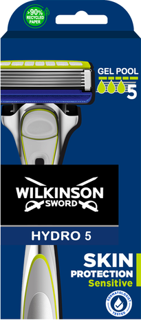 Wilkinson Wilkinson Sword - Hydro 5 - Sensitive - 1 Scheersysteem + 1 Scheermesje Wilkinson Wilkinson Sword - Hydro 5 - Sensitive - 1 Scheersysteem + 1 Scheermesje