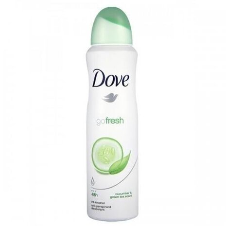Dove Dove Deodorant Go Fresh Deospray Komkommer 150 mL Dove Dove Deodorant Go Fresh Deospray Komkommer 150 mL