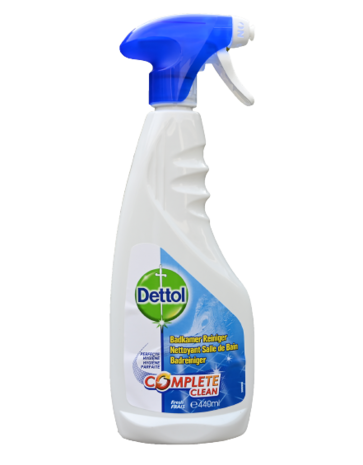 Dettol Dettol Badkamer Reiniger Spray Complete Clean - 440ml Dettol Dettol Badkamer Reiniger Spray Complete Clean - 440ml