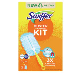 Swiffer Swiffer Stofmagneet Starter Kit - 1 Handvat + 3 Vullingen Swiffer Swiffer Stofmagneet Starter Kit - 1 Handvat + 3 Vullingen