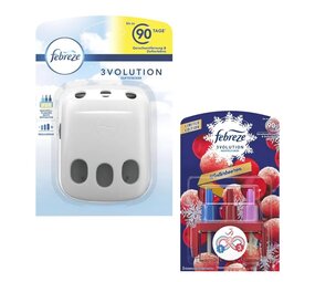 Febreze Febreze 3Volution Houder + Navulling Winterbessen - 20ml Febreze Febreze 3Volution Houder + Navulling Winterbessen - 20ml